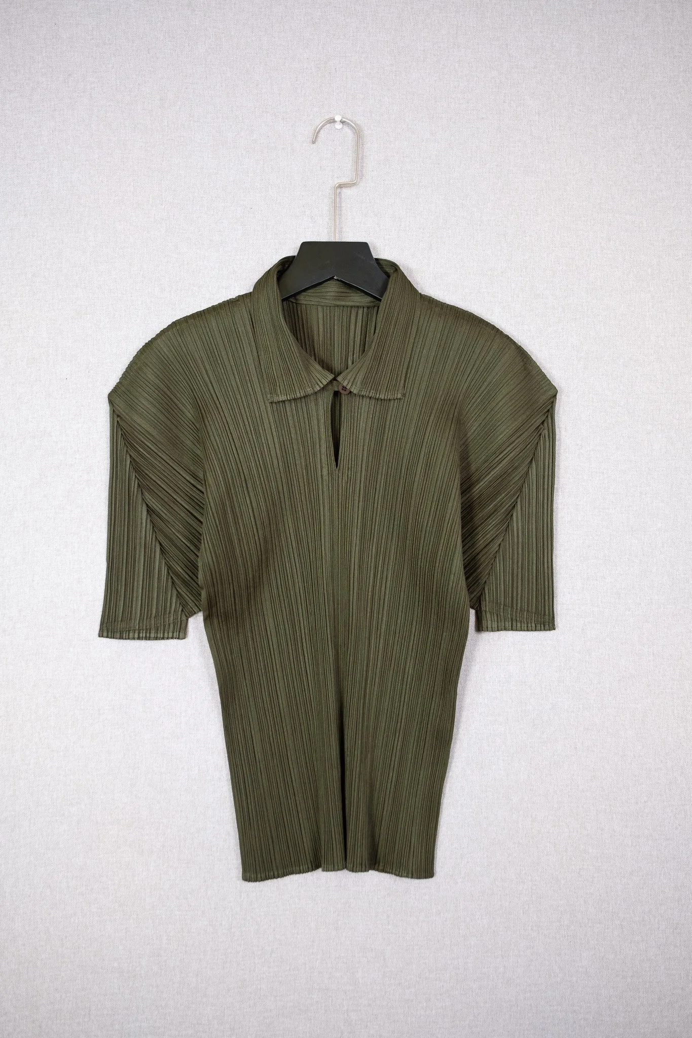 Pleats Please Issey Miyake Classic Pleated Polo Shirt