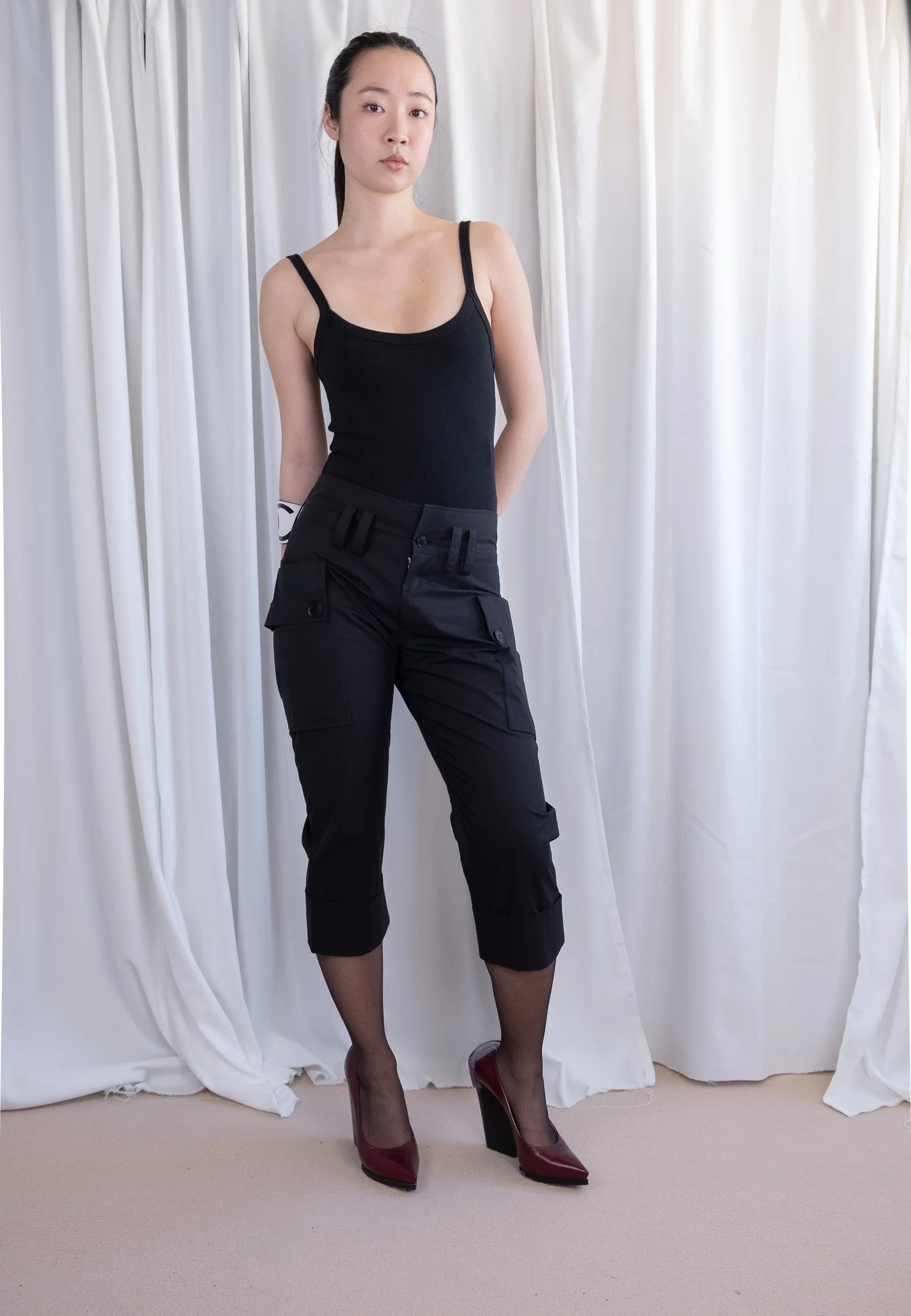 Yohji Yamamoto Y's Cotton Capri Pants