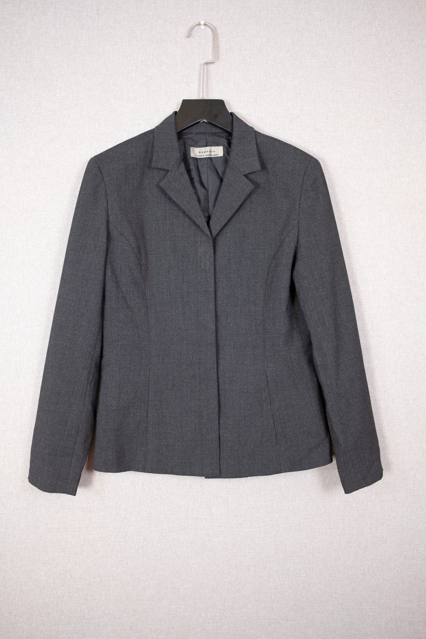 Charcoal Structured Minimalist Jacket