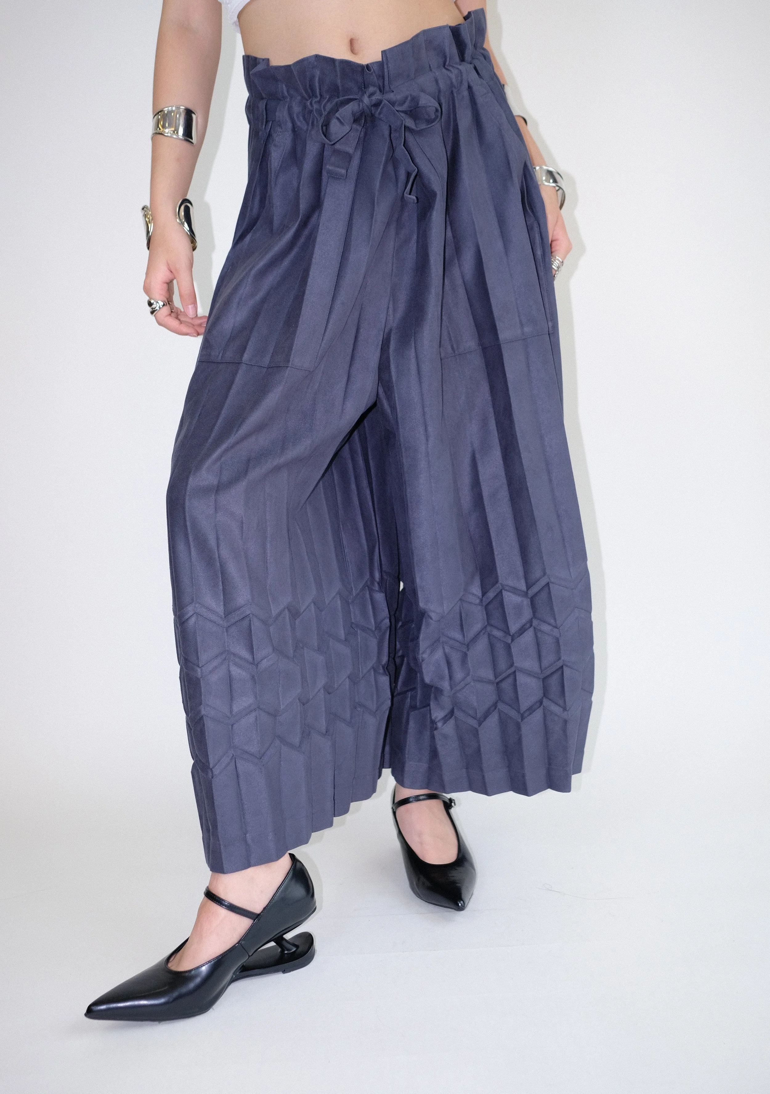 Me Issey Miyake Origami Pleated Trousers Trousers