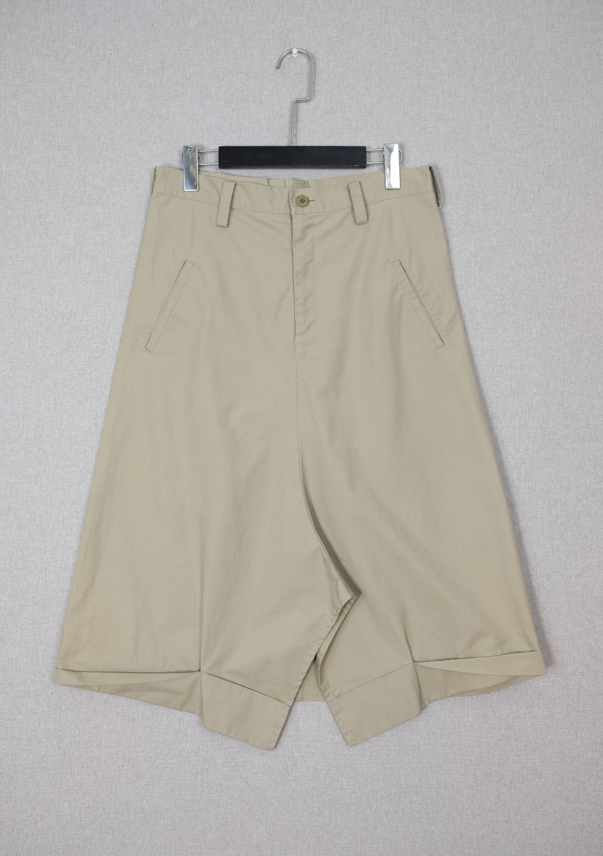 Yohji Yamamoto Y's Cotton Kaki Midi Skirt