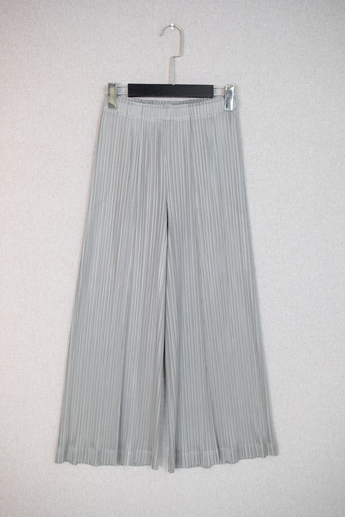 Light Grey Classic Fine Pleated Pants