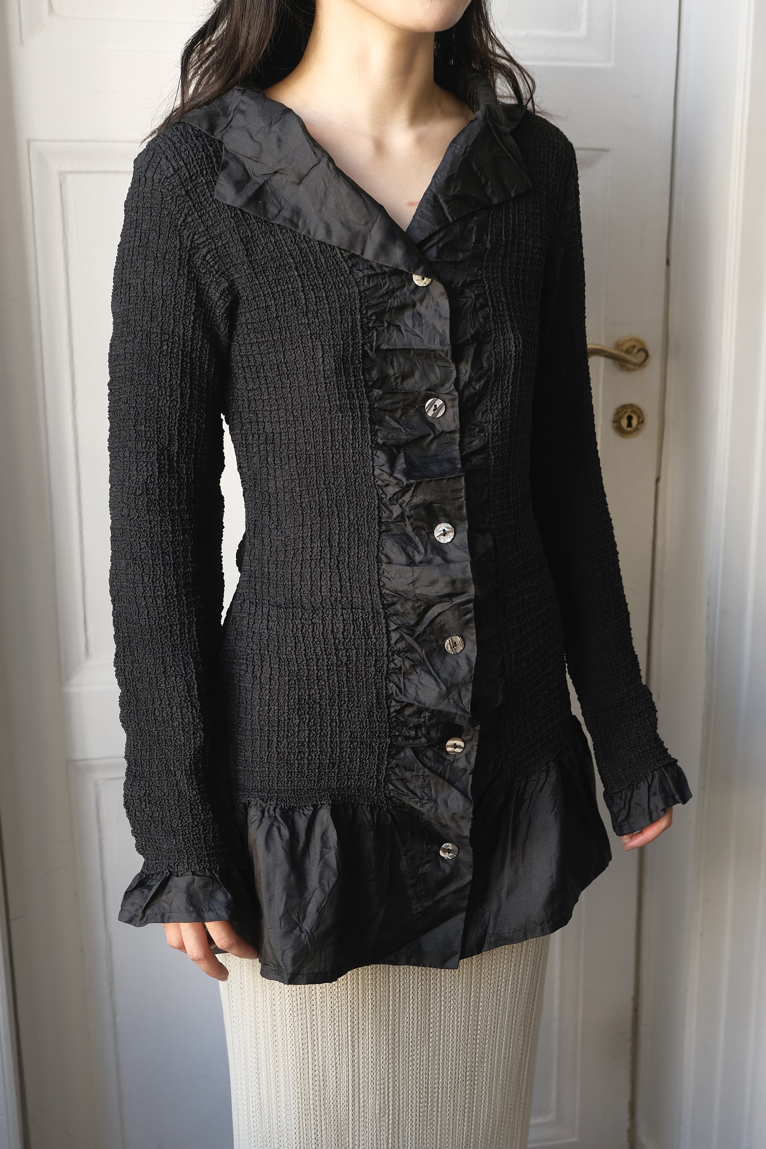 Yoshiki Hishinuma Black Shrink Shirt