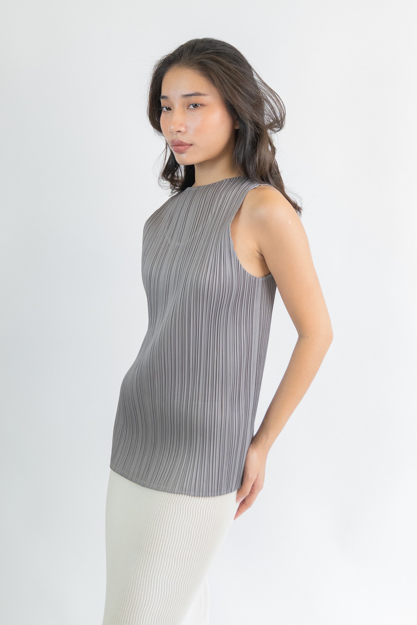 Pleats Please Issey Miyake Classic Pleated Tank Top