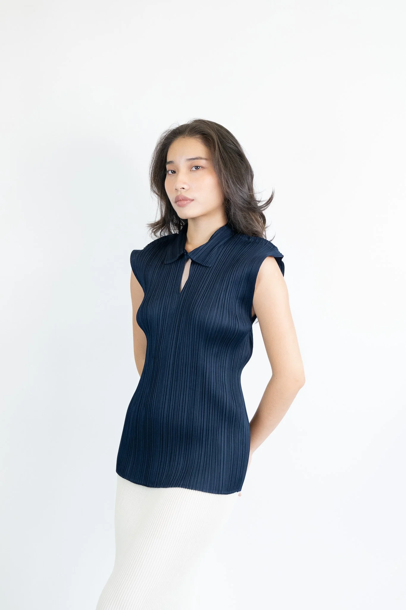 Issey Miyake Classic Pleated Polo