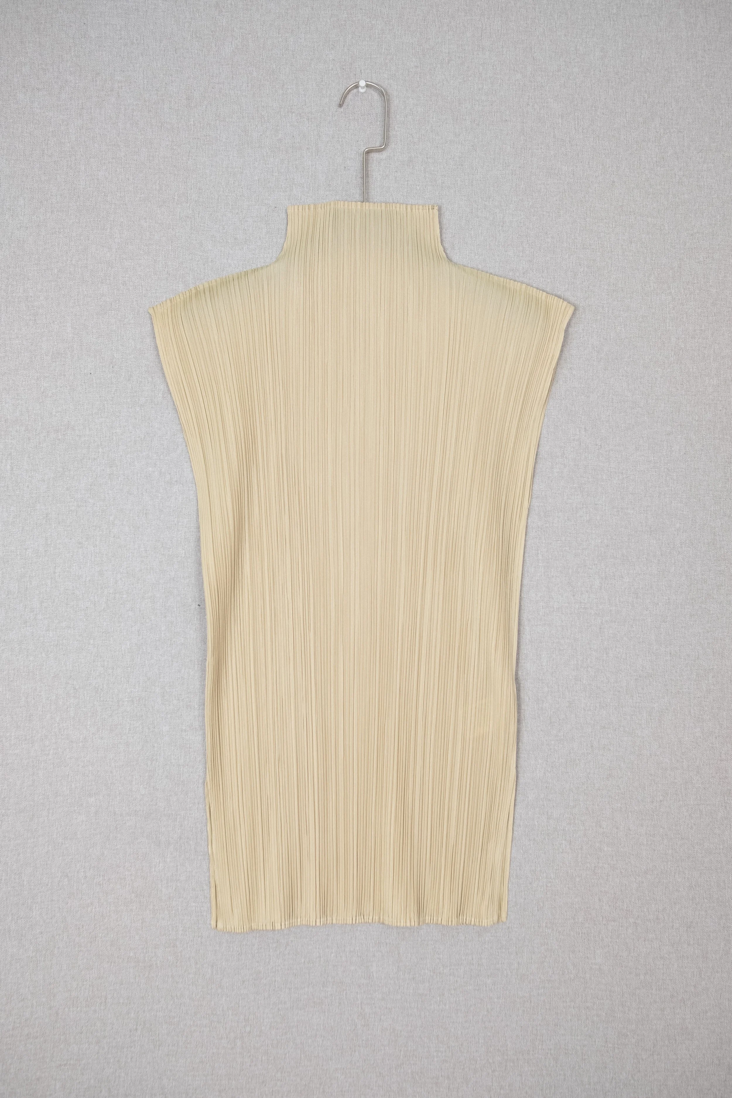 Pleats Please Issey Miyake Classic High Neck Sleeveless Top