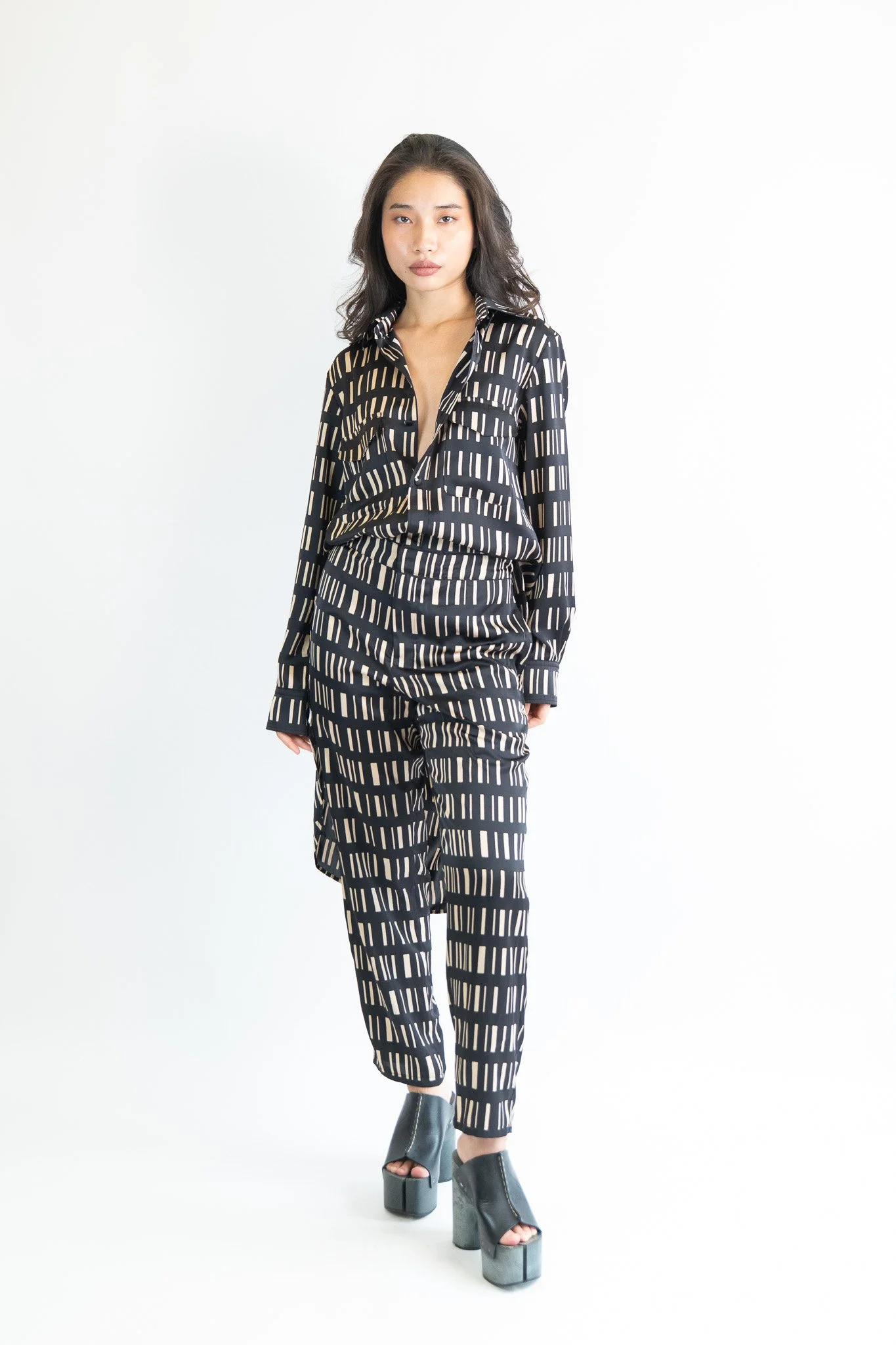 Yohji Yamamoto By Takeshi Kosaka- Y's Pink Label Printed Jumpsuit