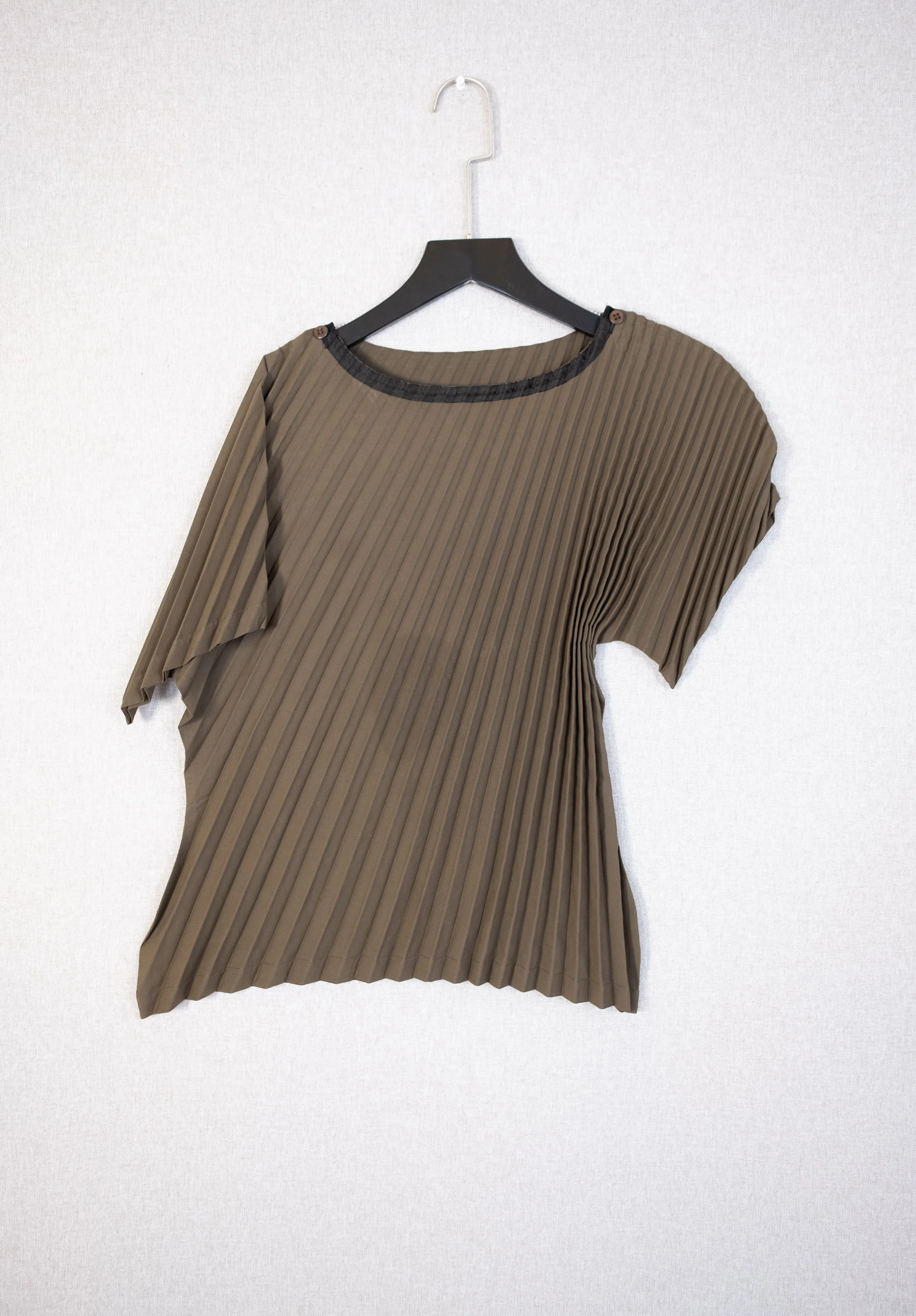 Issey Miyake Origami Kaki Pleated Top
