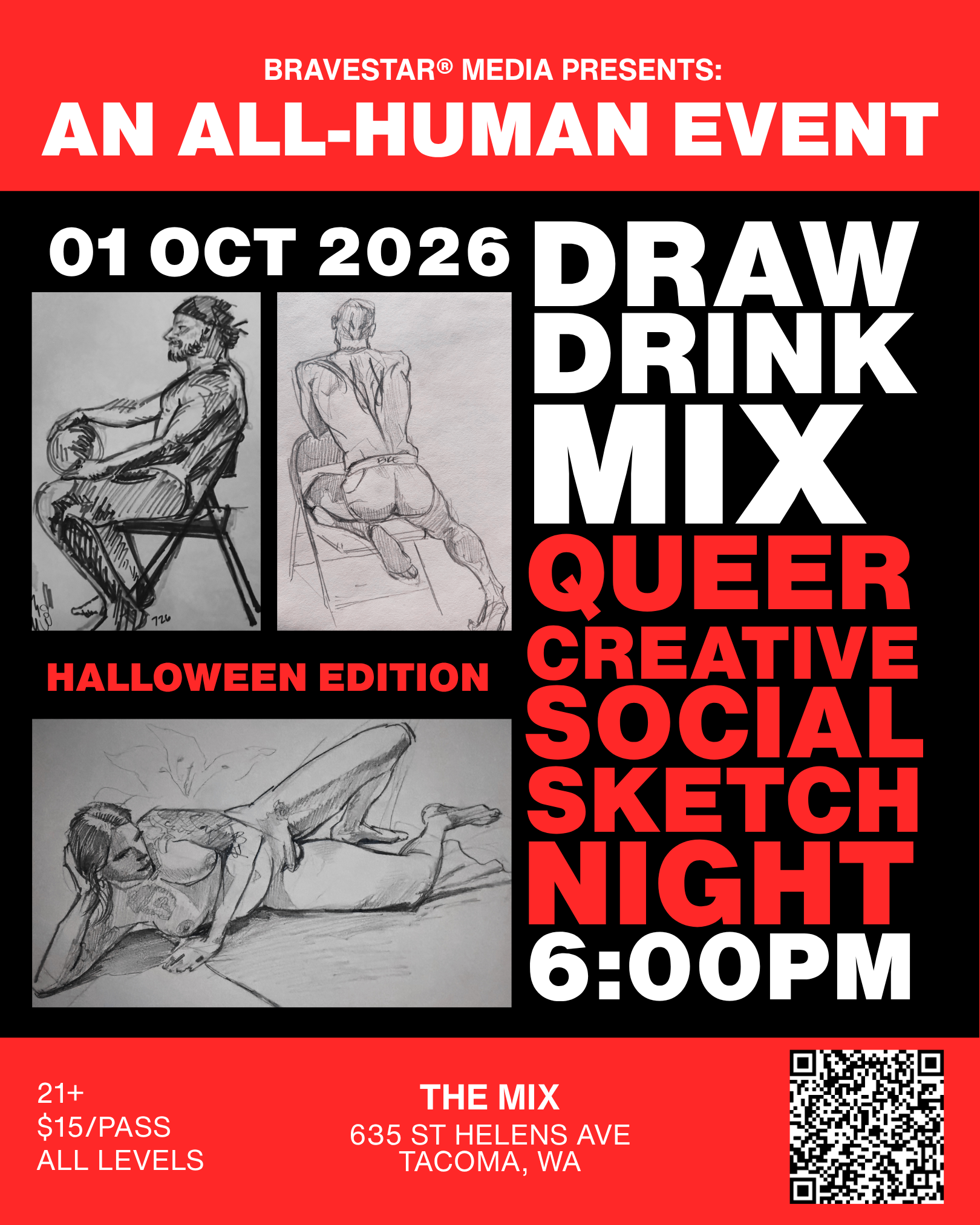 01 OCT 2026 | QUEER SOCIAL SKETCH NIGHT @ THE MIX