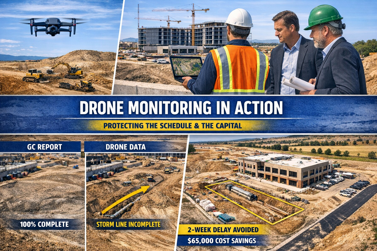 Drone Services &amp; Progress Monitoring: The New Standard for Smarter Jobsite Oversight