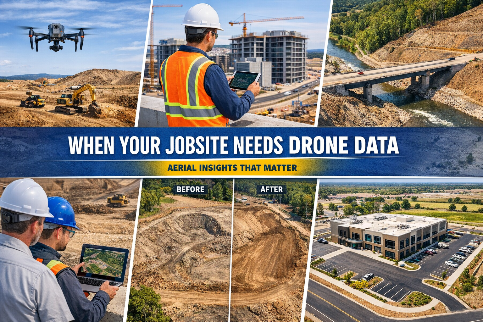 When Your Jobsite Needs Drone Data - How to know the moment aerial documentation stops being optional