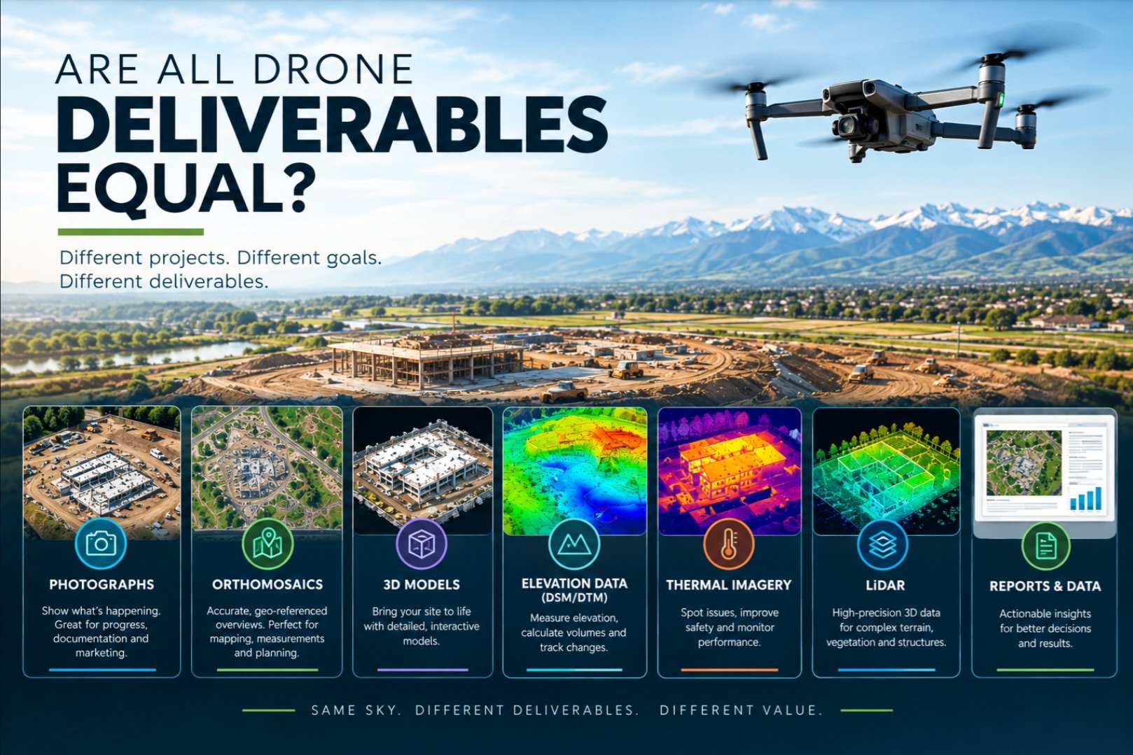 Are All Drone Deliverables Equal? Understanding the Value of Aerial Data