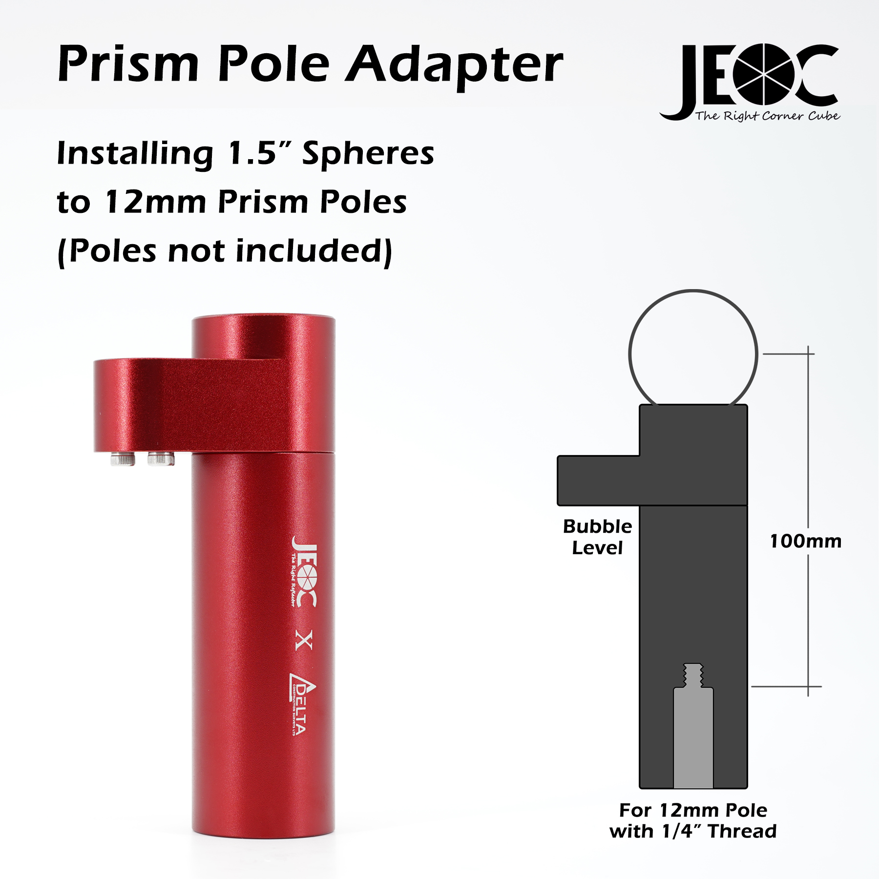 ¼"  Mini Prism Adaptor