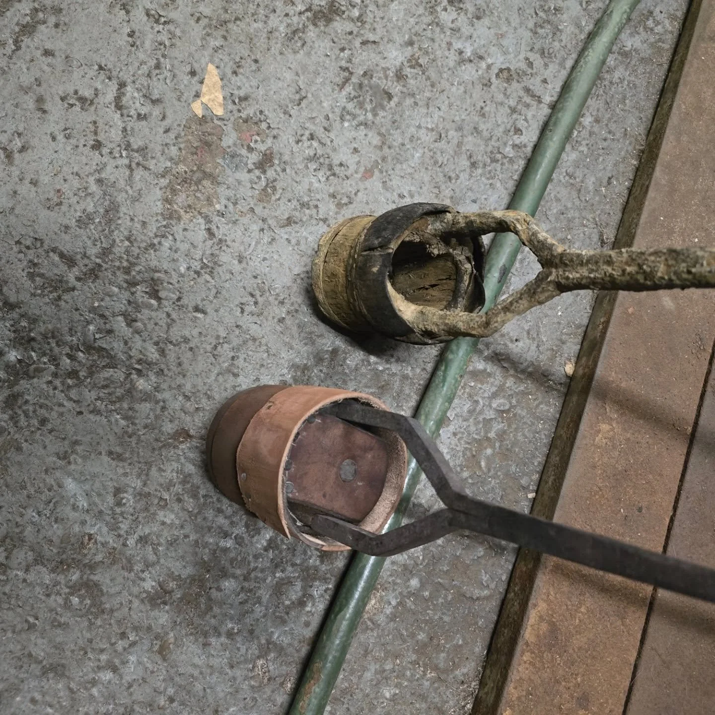 Piston Head and Con Rod.

Produced in-house by our Blacksmith Happy.

The piston head was the first part that I managed to extract from the pump, and it was at this point I realised that we wouldn't be able to buy a modern repair kit and slap it on. 