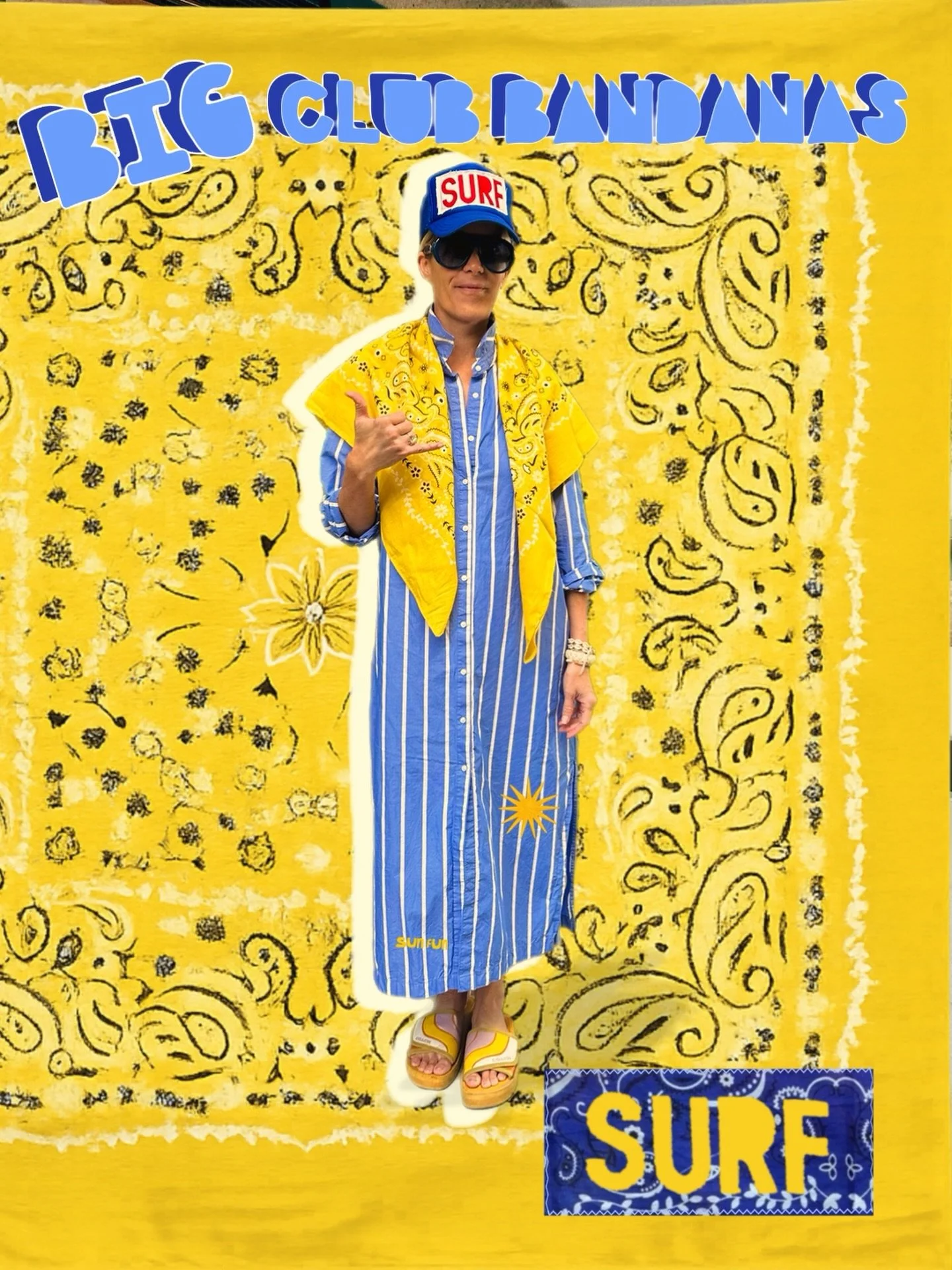 Live a big life. Make it fun. Oversize everything.

Go for the moon. Dream bigger than the universe.

Our Big Club Bandanas are here to wrap you up
in big-dreamer spirit, big-day possibility, and the kind of confidence that says why not me, why not n