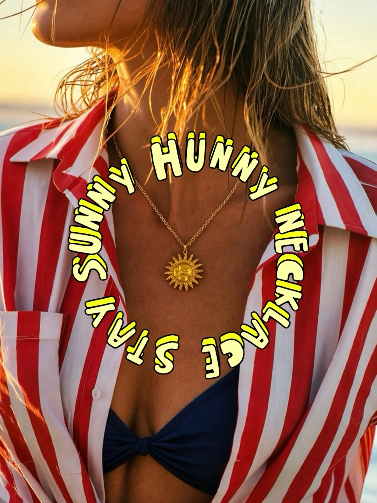 A little sunshine you can wear, a little glow you don&rsquo;t have to chase. Our chunky adjustable sun necklace is made to live in that sweet spot&hellip; easy, golden, a little salty, a little sun-kissed.

It&rsquo;s the piece you reach for without 