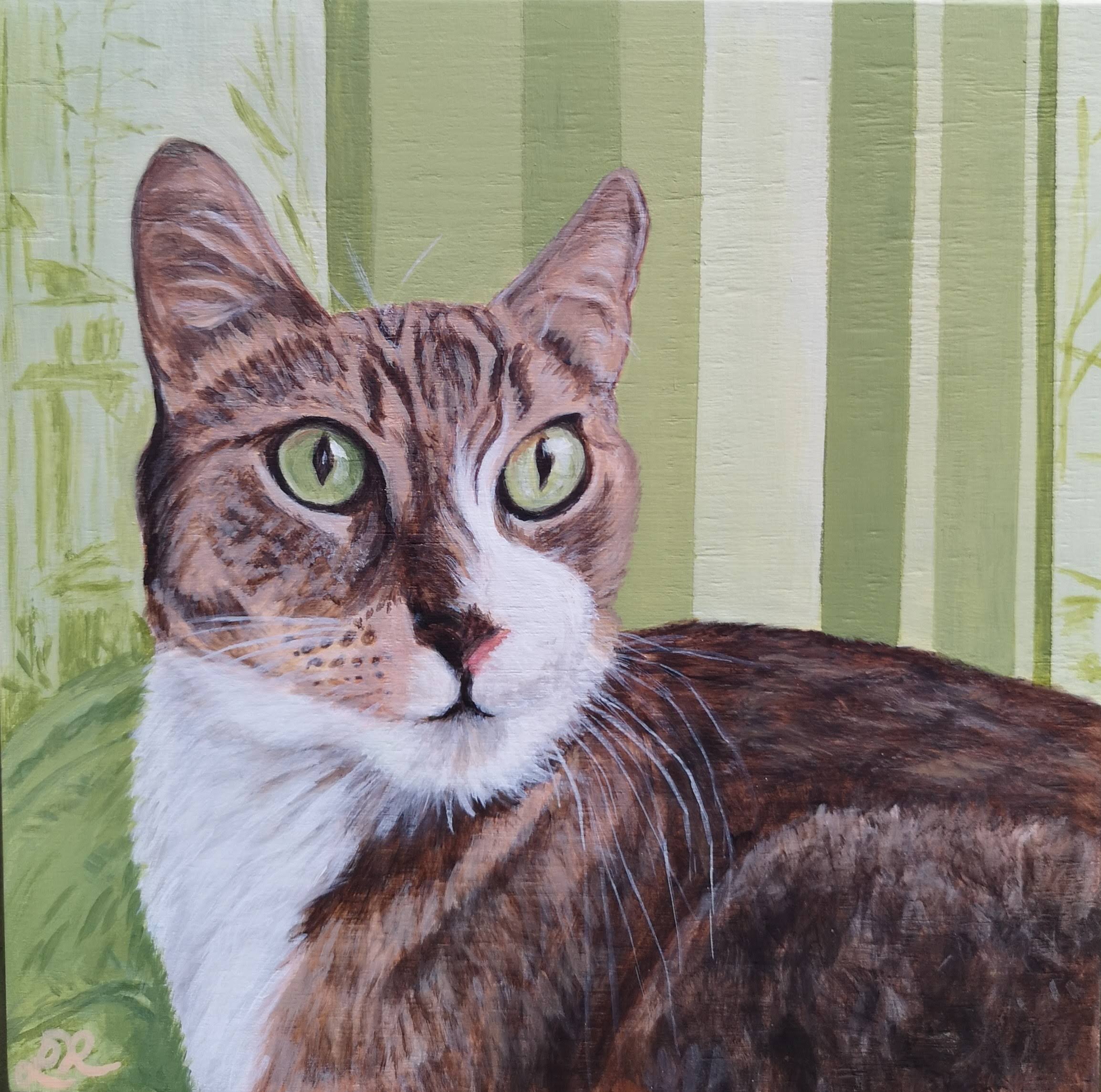 Portrait of Targa
8 x 8", acrylic on gallery canvas
sold on commission