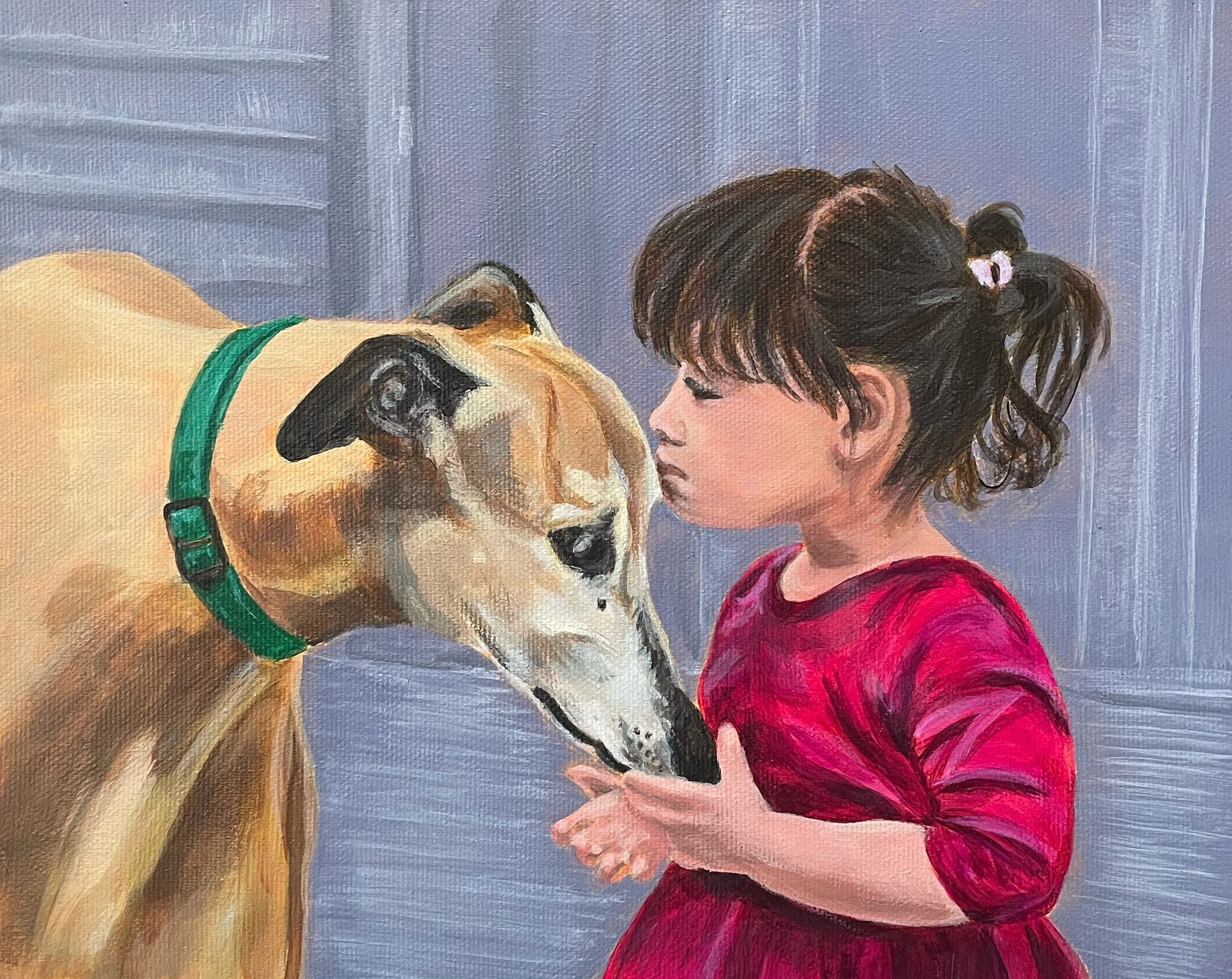 Portrait of Stu & Arianna  
8 x 10", acrylic c on gallery canvas  
sold on commission