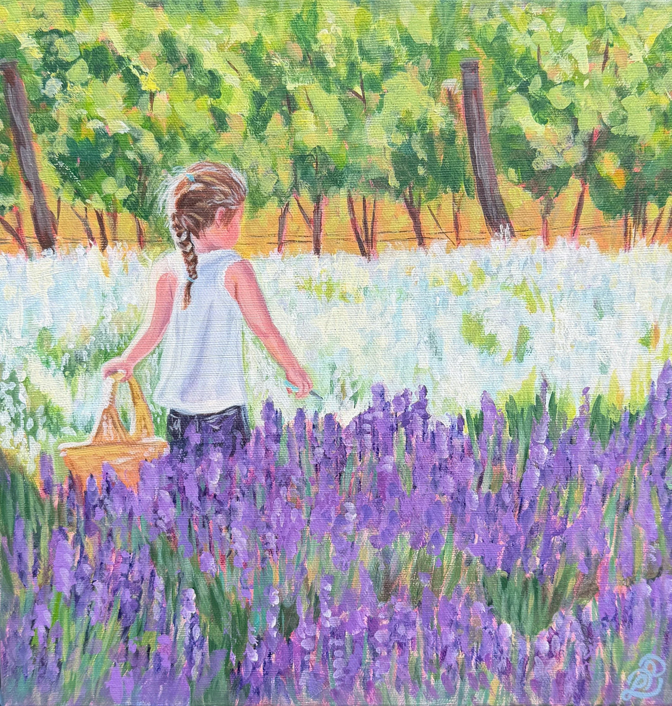 A Golden Afternoon  
12 x 12", acrylic on gallery canvas  
$250, unframed