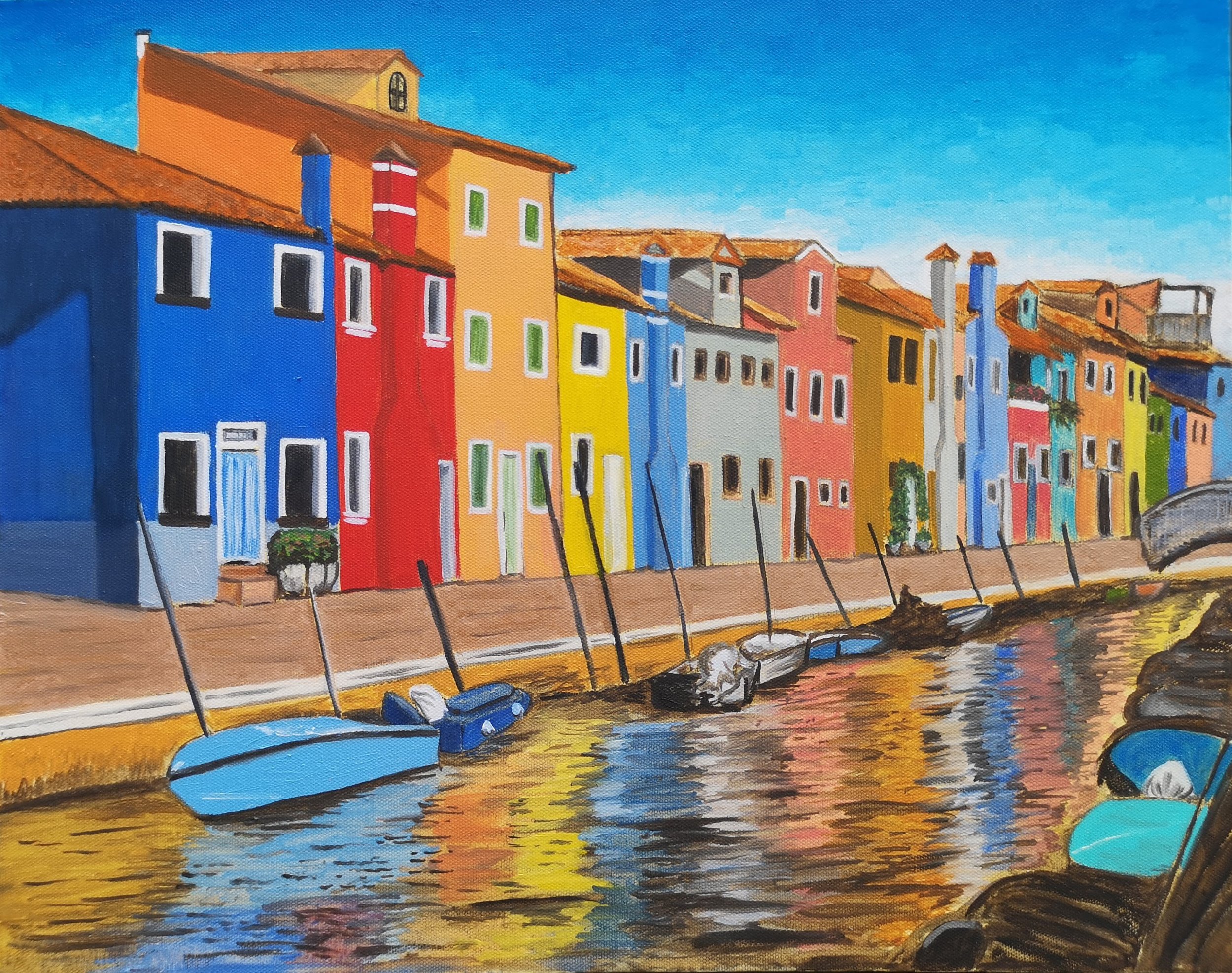Beautiful Burano
16 x 20", acrylic on gallery canvas
not for sale