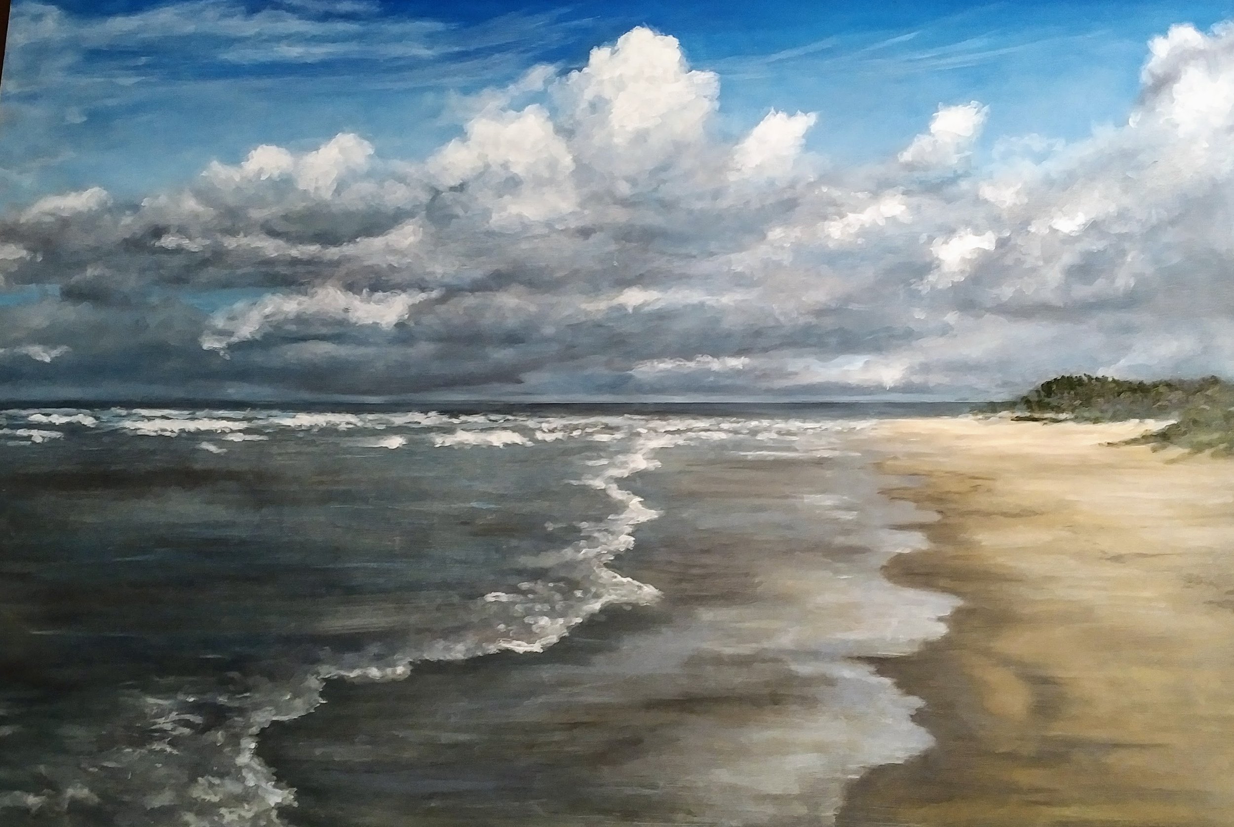Waves on Wendake
24 x 36", oil on wood panel
not for sale
