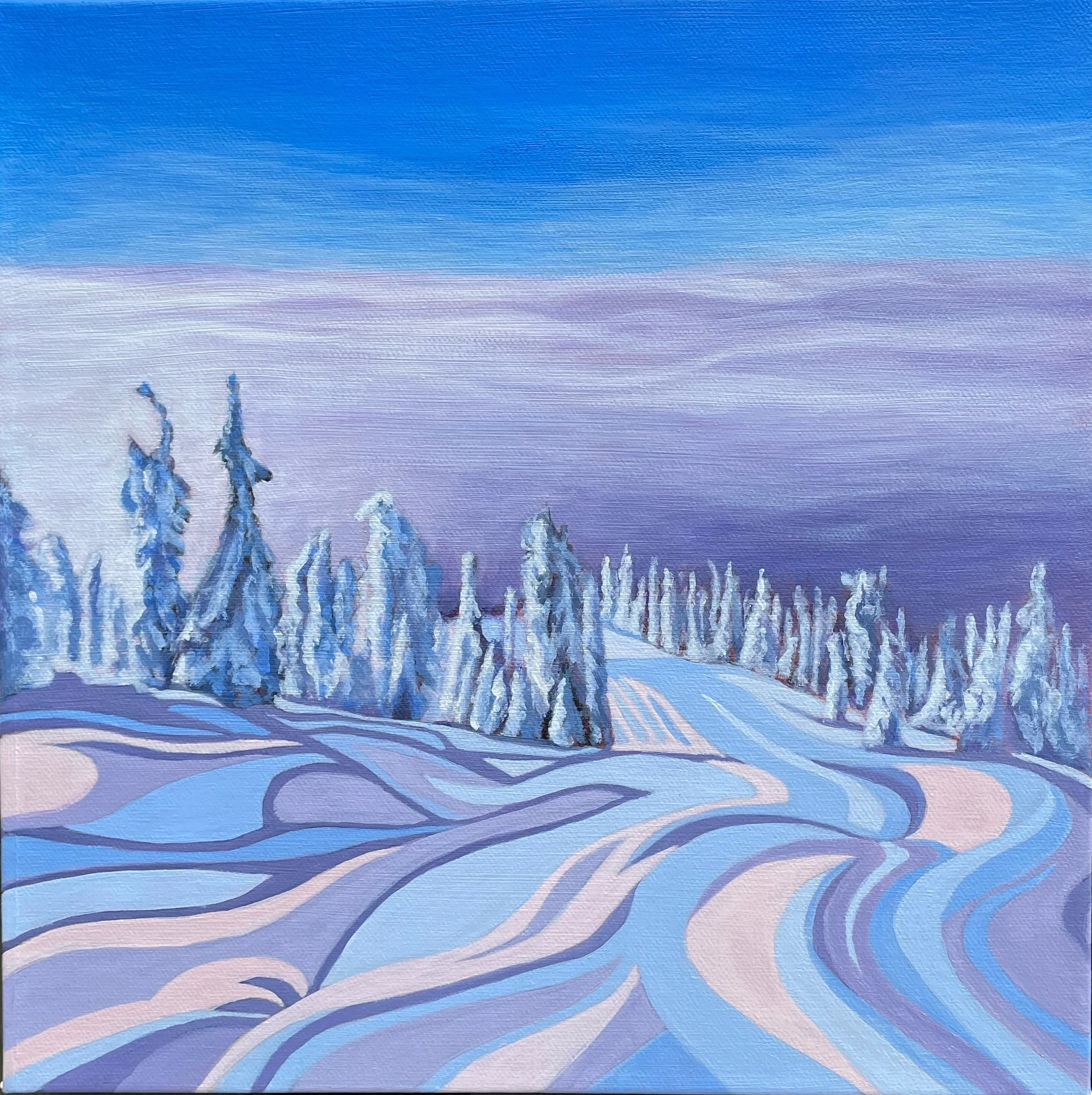 Above the Clouds   
12 x 12", acrylic on gallery canvas  
sold on commission
