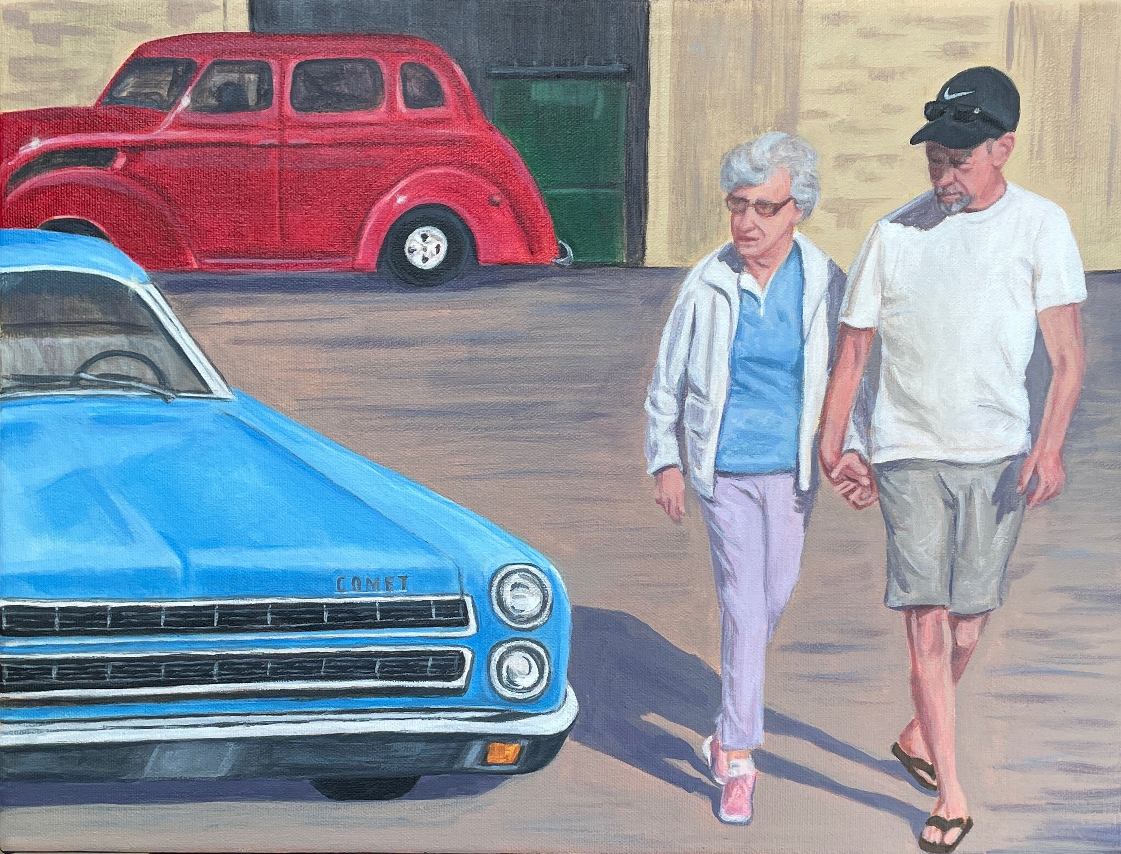 Portrait of a Mother & Son  
12 x 16", acrylic on gallery canvas
sold on commission