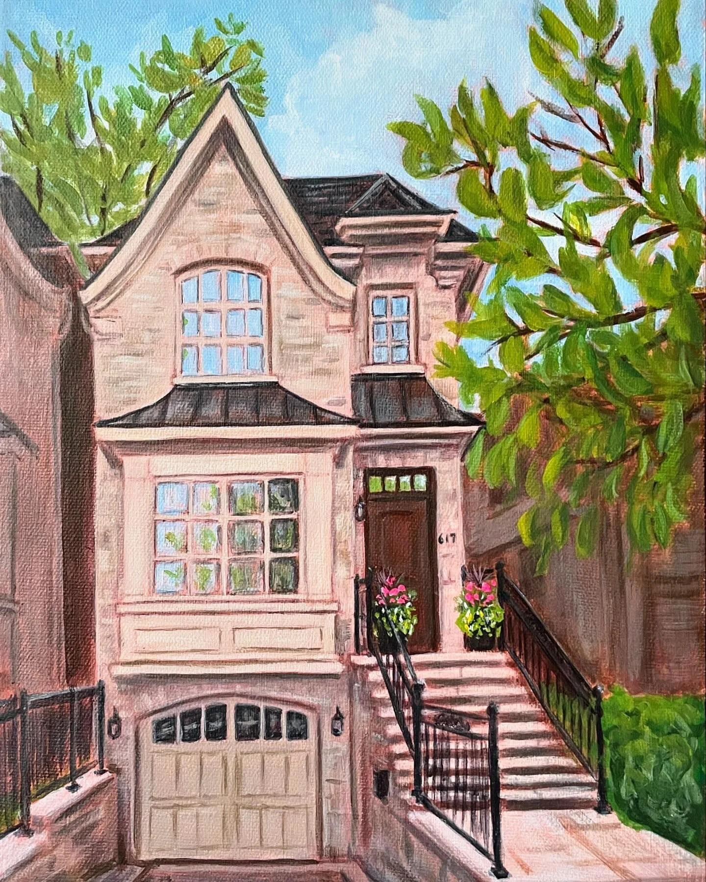 Our First Home  
9 x 12", acrylic on gallery canvas  
sold on commission