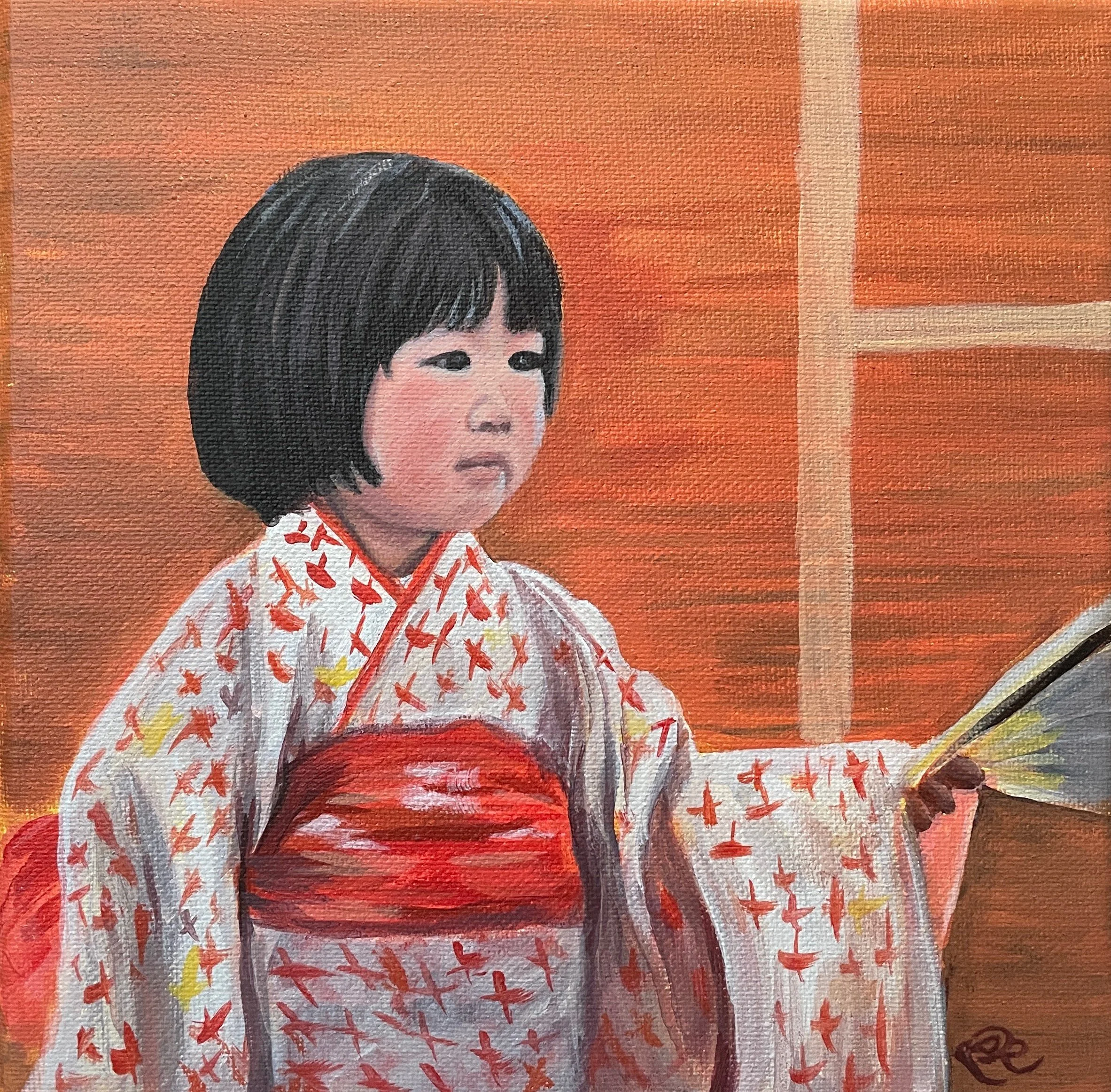 Portrait of Eloise  
8 x 8", acrylic on stretched canvas  
not for sale