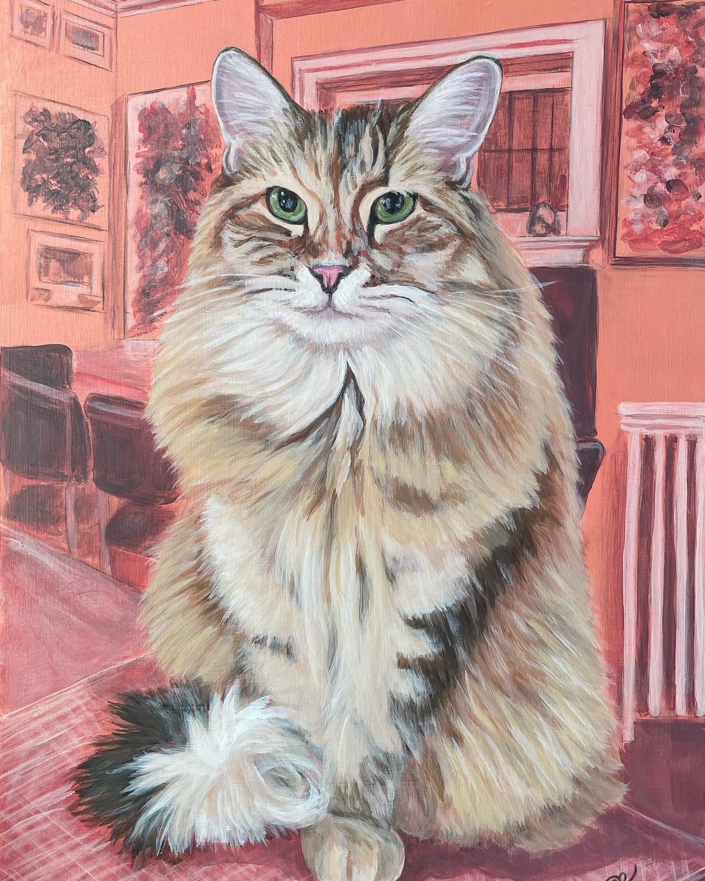 Portrait of Freckles
9 x 12", acrylic on gallery wood panel
sold on commission