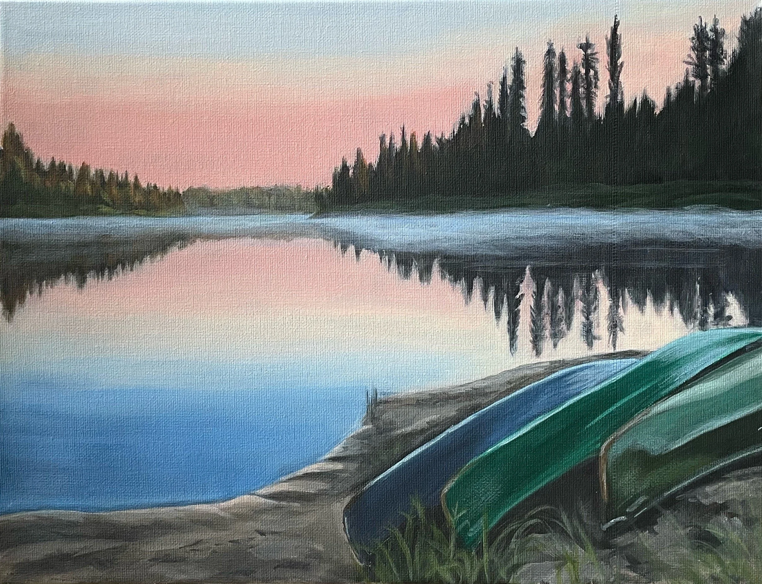 Start of Another Day  
18 x 24", acrylic on gallery canvas  
$450, unframed