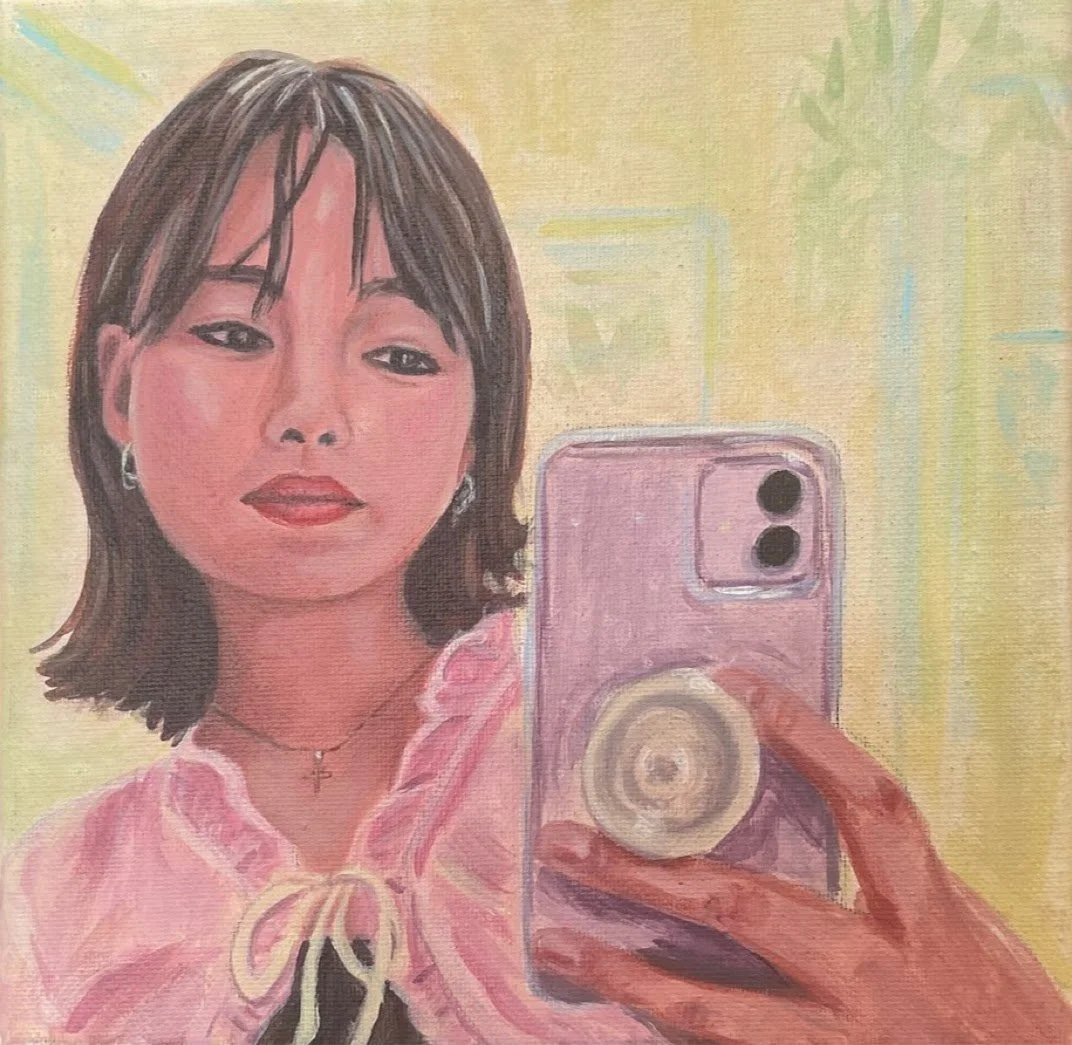 Portrait of Charlotte  
8 x 8", acrylic on stretched canvas  
not for sale