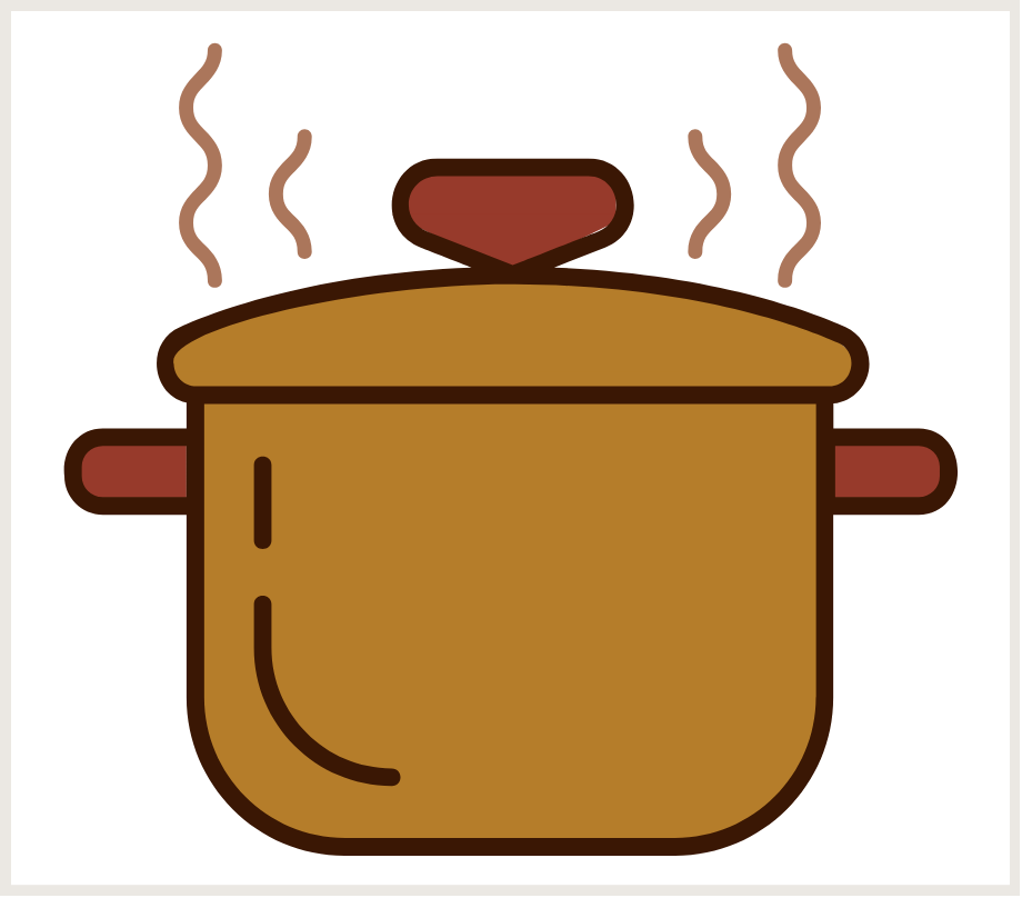 A steaming pot on a stove with steam rising from it.