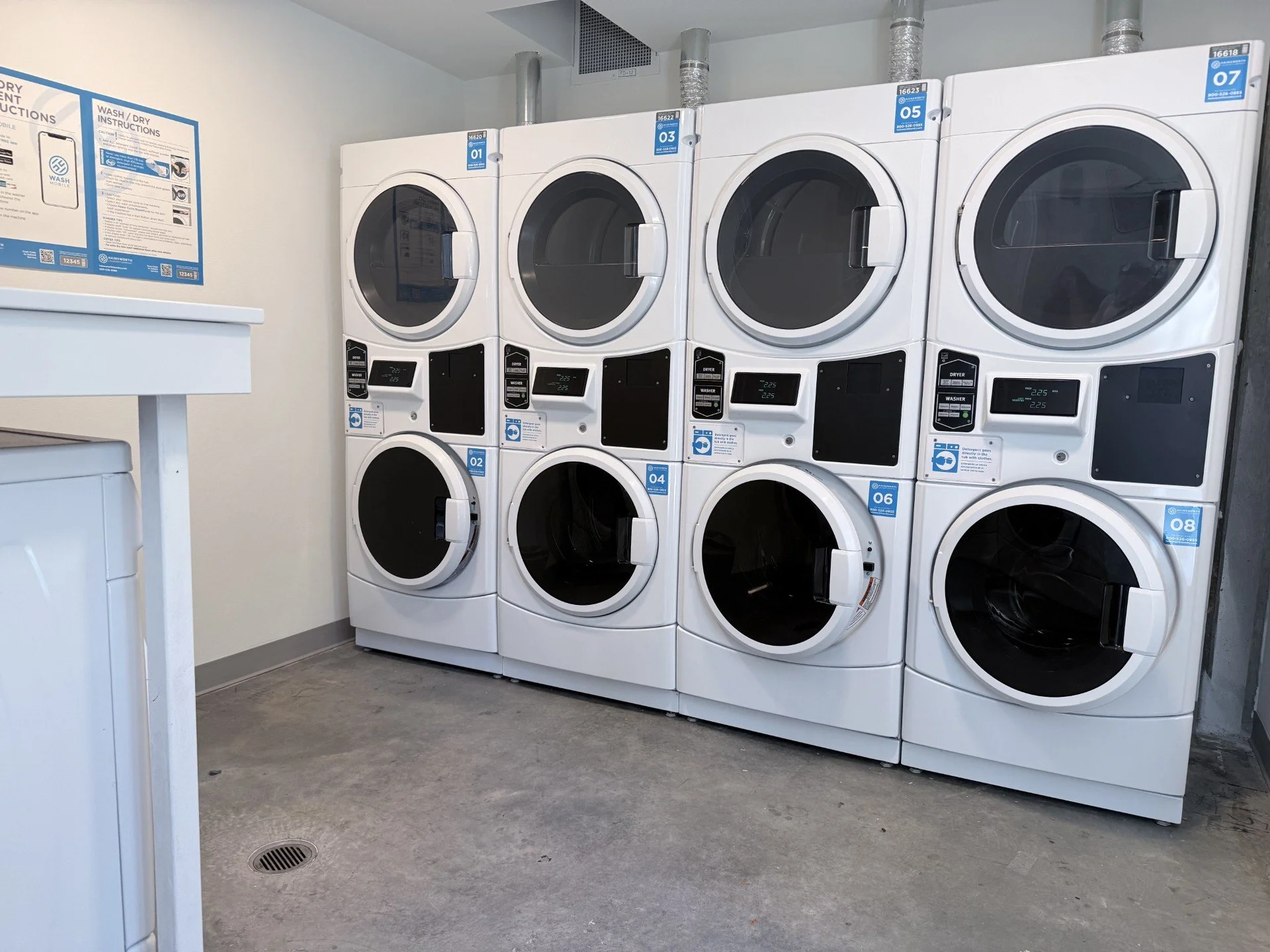 On site community laundry room available to all residents, offering a convenient and accessible solution for everyday laundry needs.