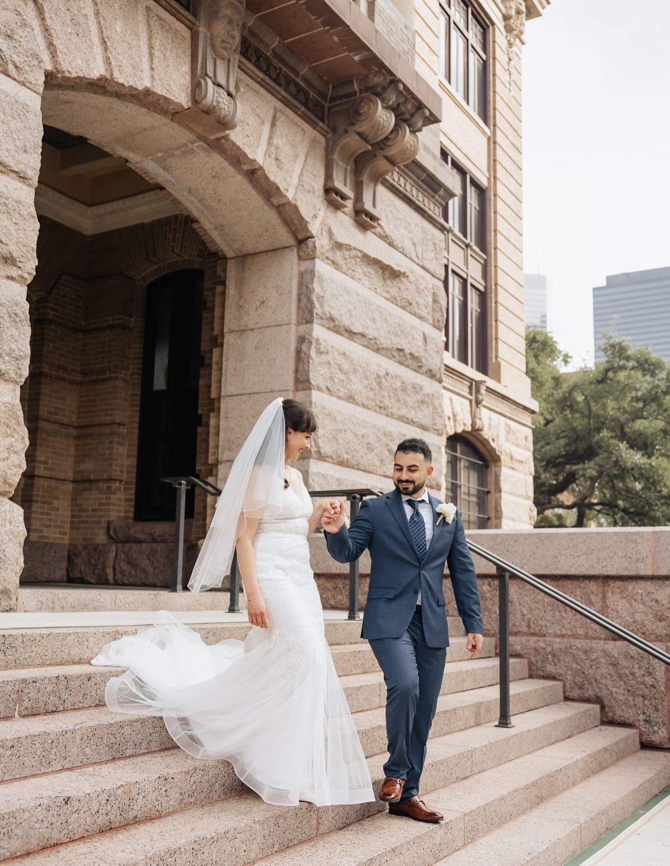Katherine &amp; Arshan | I had the honor of capturing their beautiful elopement, and it was such a special day to be a part of. Wishing them a lifetime filled with love, happiness, and unforgettable memories together. 🤍🕊️🥂

&bull;
&bull;
#houstonp