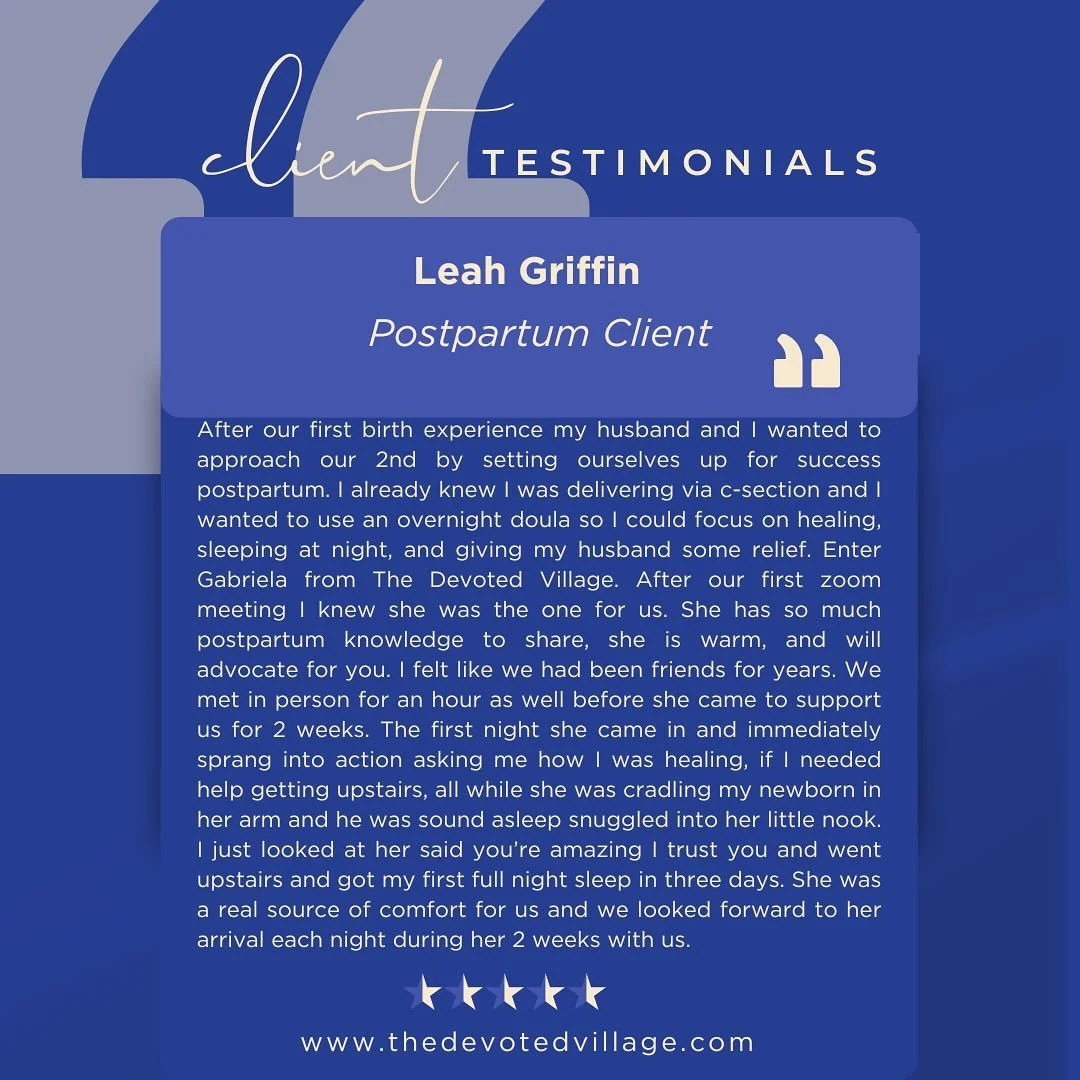 💛 Grateful beyond words for this beautiful review.

Supporting families during the postpartum period is the heart of what we do at The Devoted Village. It&rsquo;s an honor to be welcomed into such an intimate chapter&mdash;to hold space, offer care,