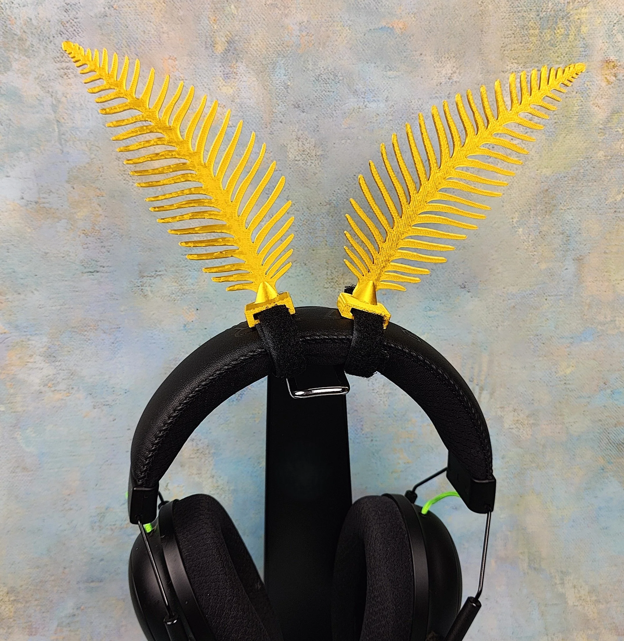 Moth Antennae Headset Attachment, Mothman Ears Headphone Accessory, 3d Printed Insect Cosplay Costume Horns
