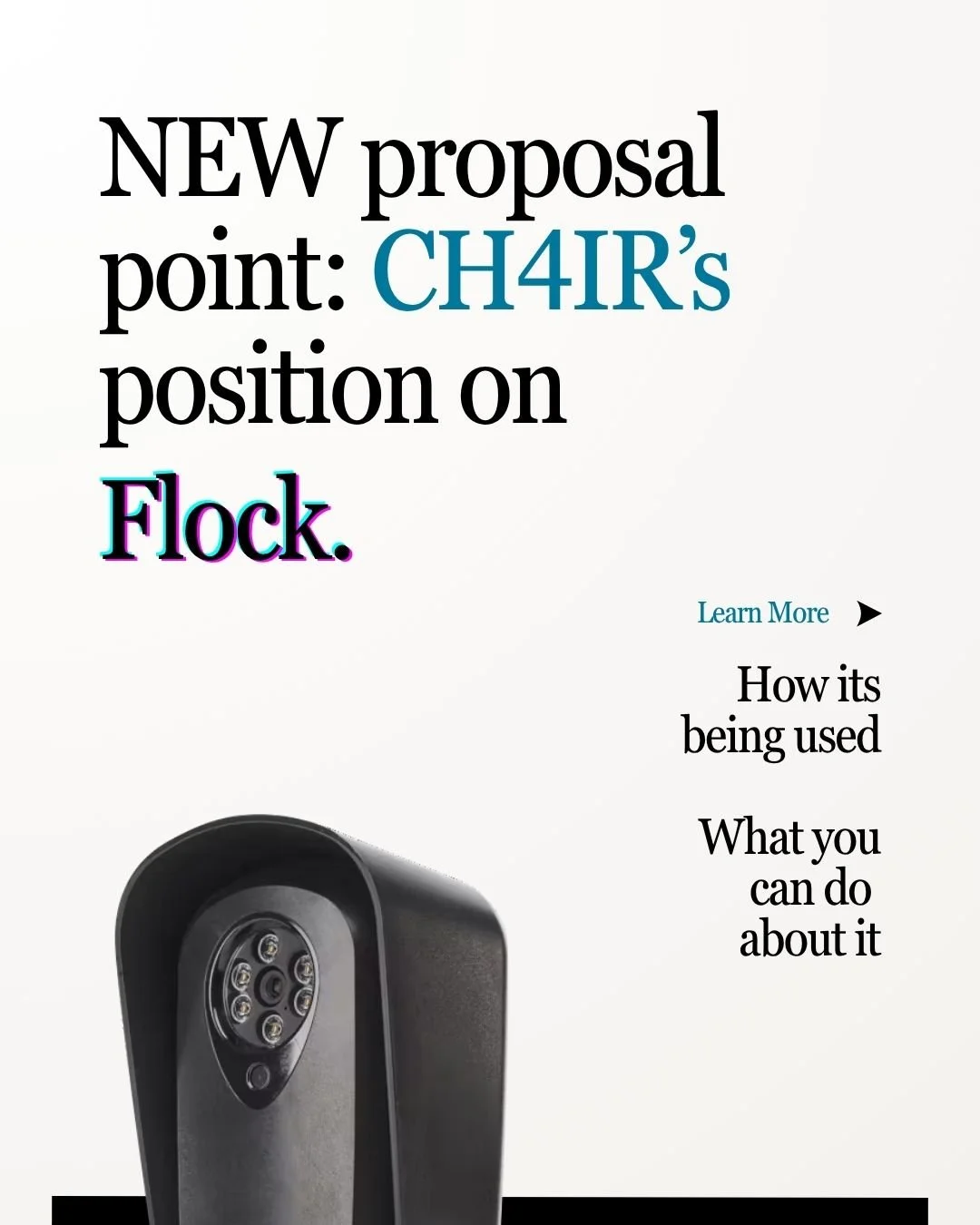 Scroll to learn how YOU can help get Flock out of CH! All links available in Linktree in bio