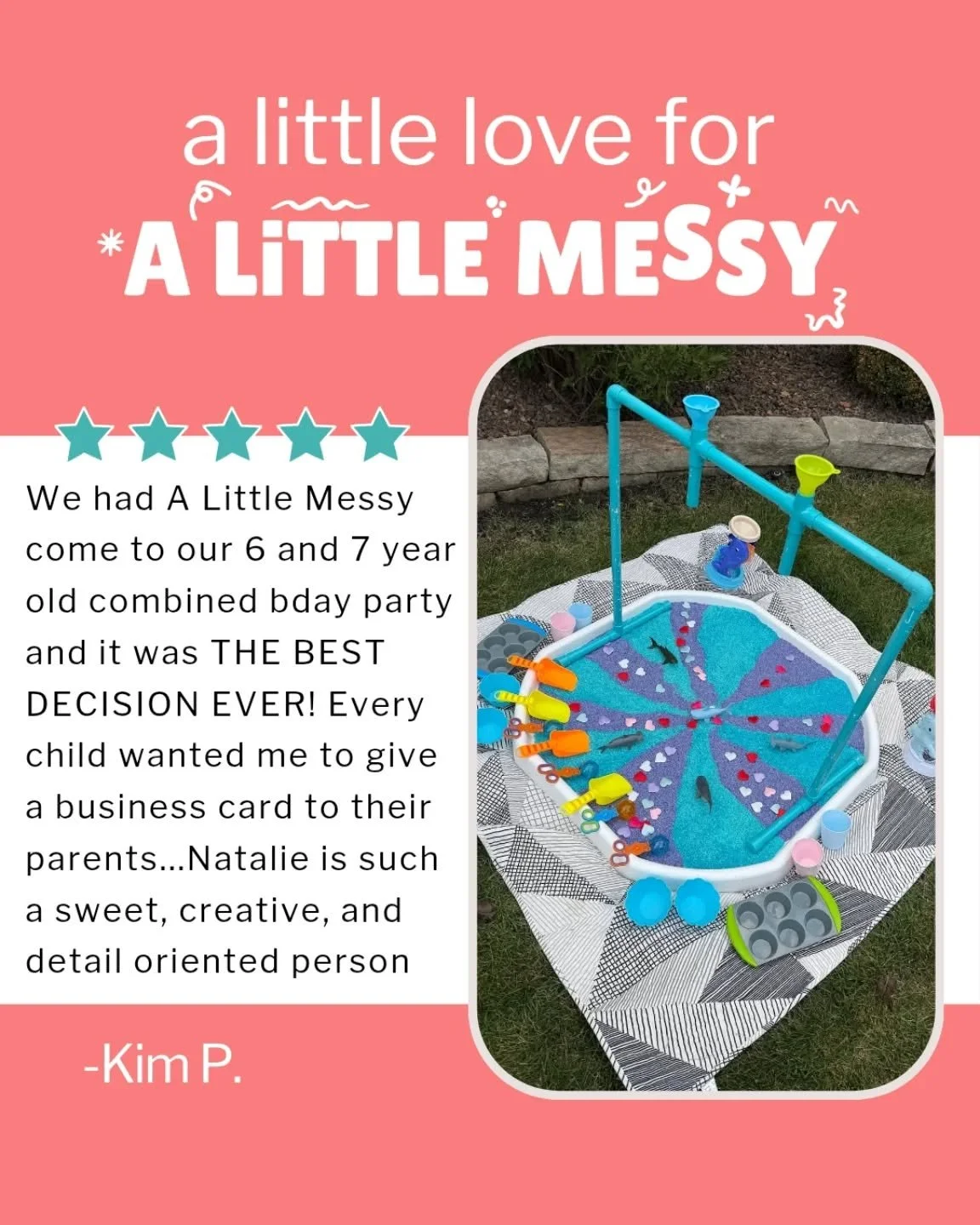 Brb crying 🥹
So grateful for families who choose to get a little messy with us 💜
.
.
.
.
#clientreview #coolmom  #ALittleMessy
sensory play party, messy play birthday, kids birthday ideas, sensory activities for kids, unique kids parties, play-base