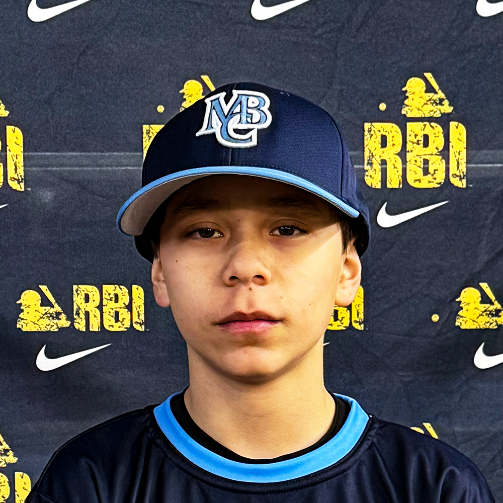 Milwaukee Baseball Club logo with circular blue and black design, featuring interlocked 'MBC' letters in the center.