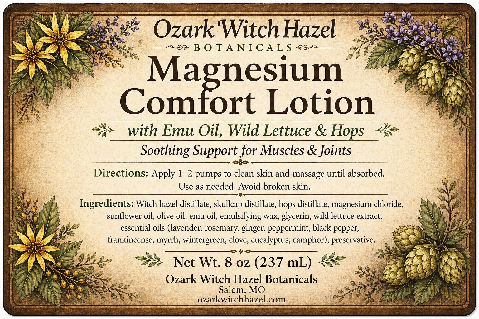 Magnesium Comfort Lotion (Comfort Cream)