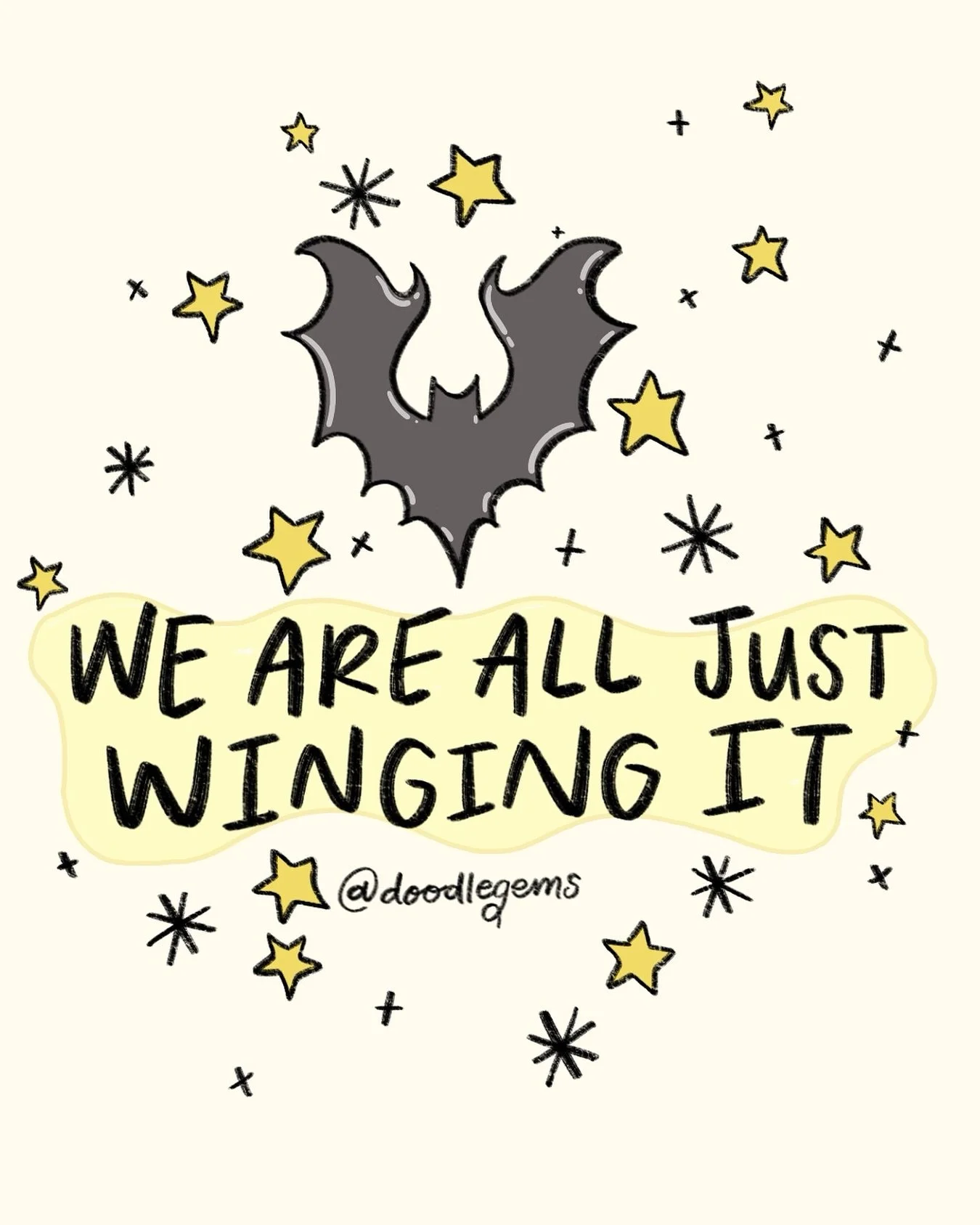 🦇 quick little reminder: we are all just winging it 🦇

#halloweenart #artistsofig #womenwhodraw #artistsupportpost