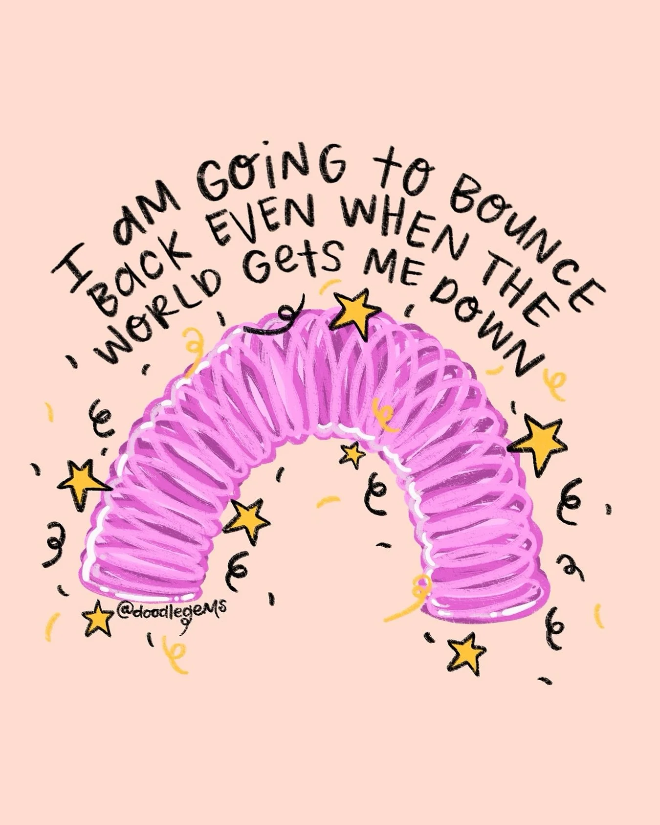 I am going to bounce back even when the world gets me down ✨🫶🏻

#bounceback #slinky #artistsofig #artistsupportpost