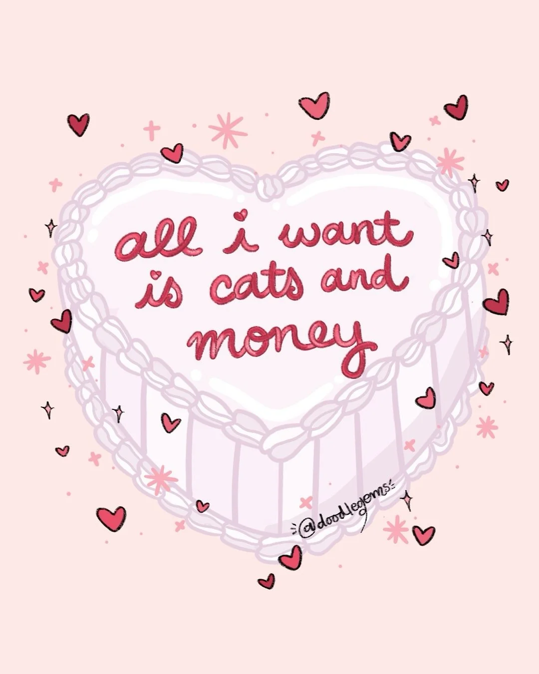 all I want is&hellip;. 

Drop something below that&rsquo;s not a material item for the holidays! 🫶🏻✨

&amp; happy Christmas Eve &amp; Christmas to all who celebrate!! 

#artistsupportpost #happyholidays #catsandmore #catlover #funart