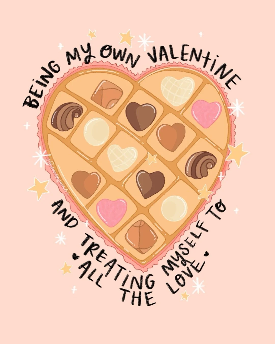 Did someone say tomorrow is Valentine&rsquo;s Day?? 🥀✨💌

Here&rsquo;s your reminder that valentine or not, you can treat yourself to all of the love that you deserve! 

#artistsupportpost #valentinesart #artistsofinsta #womenwhodraw #loveisthekey