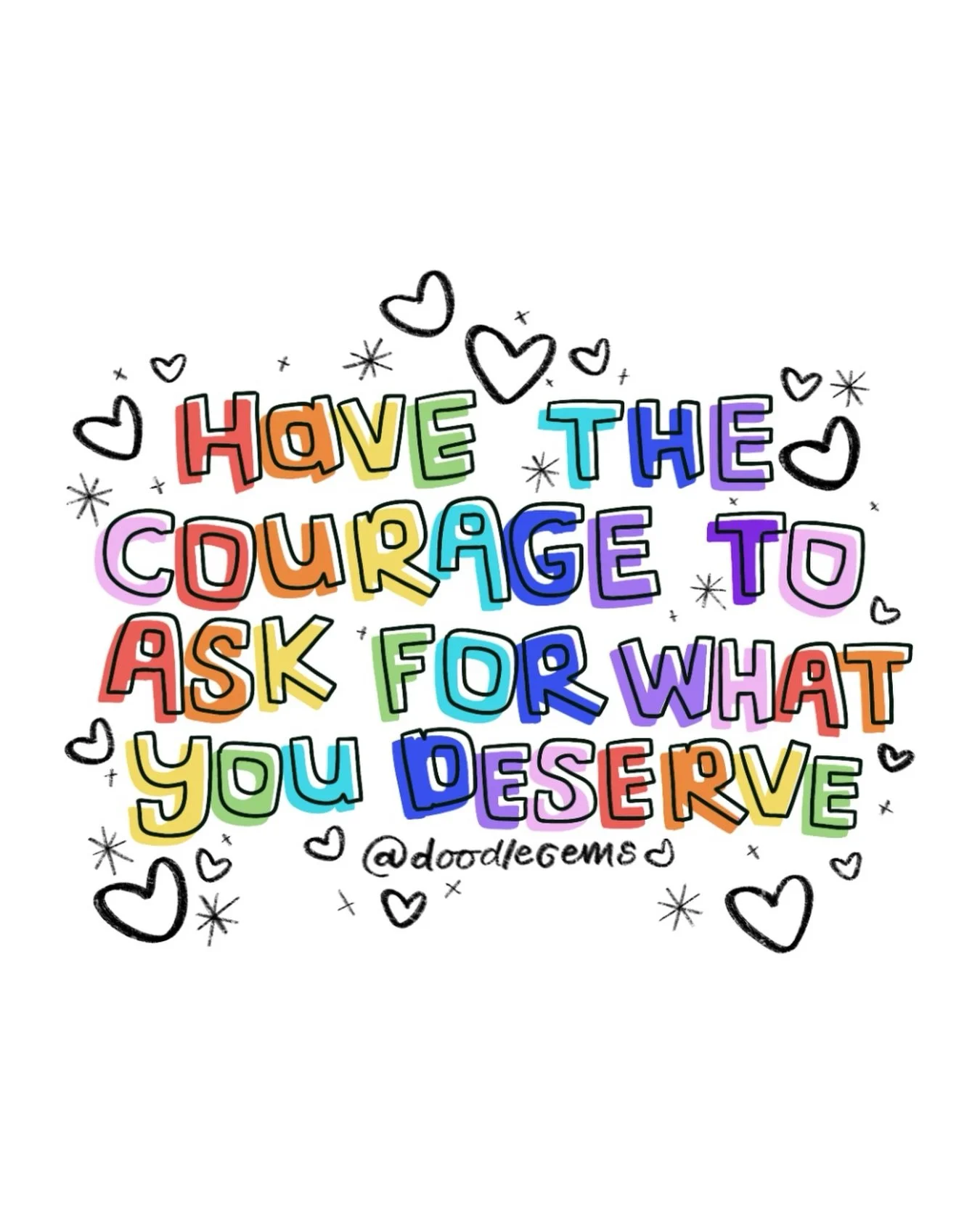 HAVE THE COURAGE TO ASK FOR WHAT YOU DESERVE!! ✨🫶🏻

Some Monday motivation for yall! 

#artistsupportpost #mondaymotivation #artistsofig #fightthegoodfight #accountability