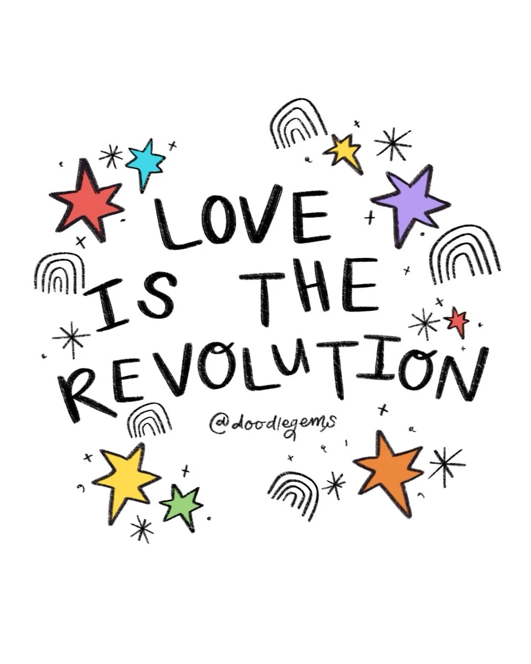 HAPPY PRIDE MONTH LETS SHOUT IT FROM THE ROOFTOPS 🏳️&zwj;🌈

Love is the revolution!! 

#pride #pridemonth #lgbtqart #lgbtqartist #artistsupportingartist