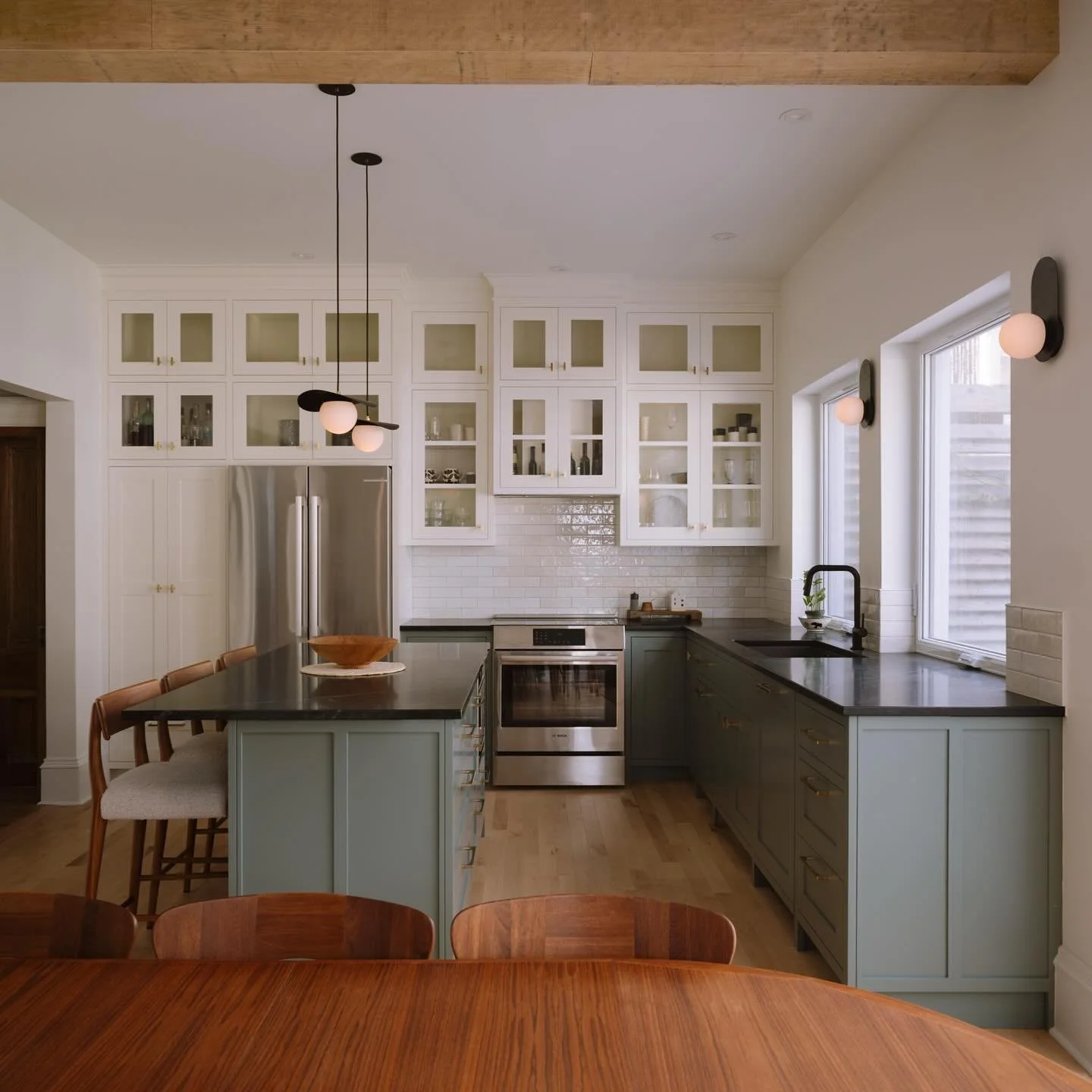 The amount of work that went into hiding a massive steel support post because the previous contractor cut a 7&rdquo; x 11 7/8&rdquo; psl beam half a foot short of the exterior wall so he could get the drain from the upstairs bathroom ran through the 