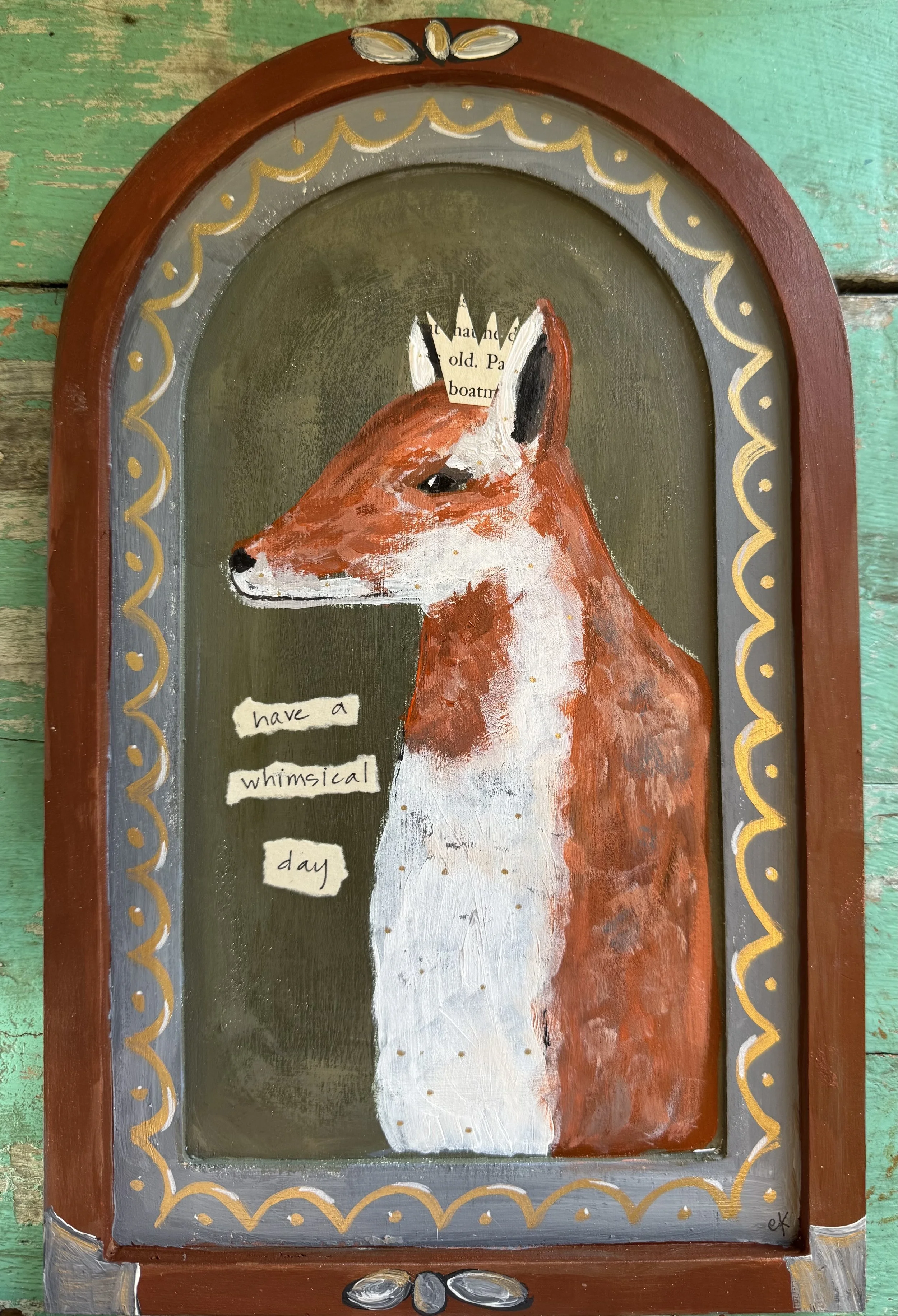 Whimsical Fox on Green Table.jpg