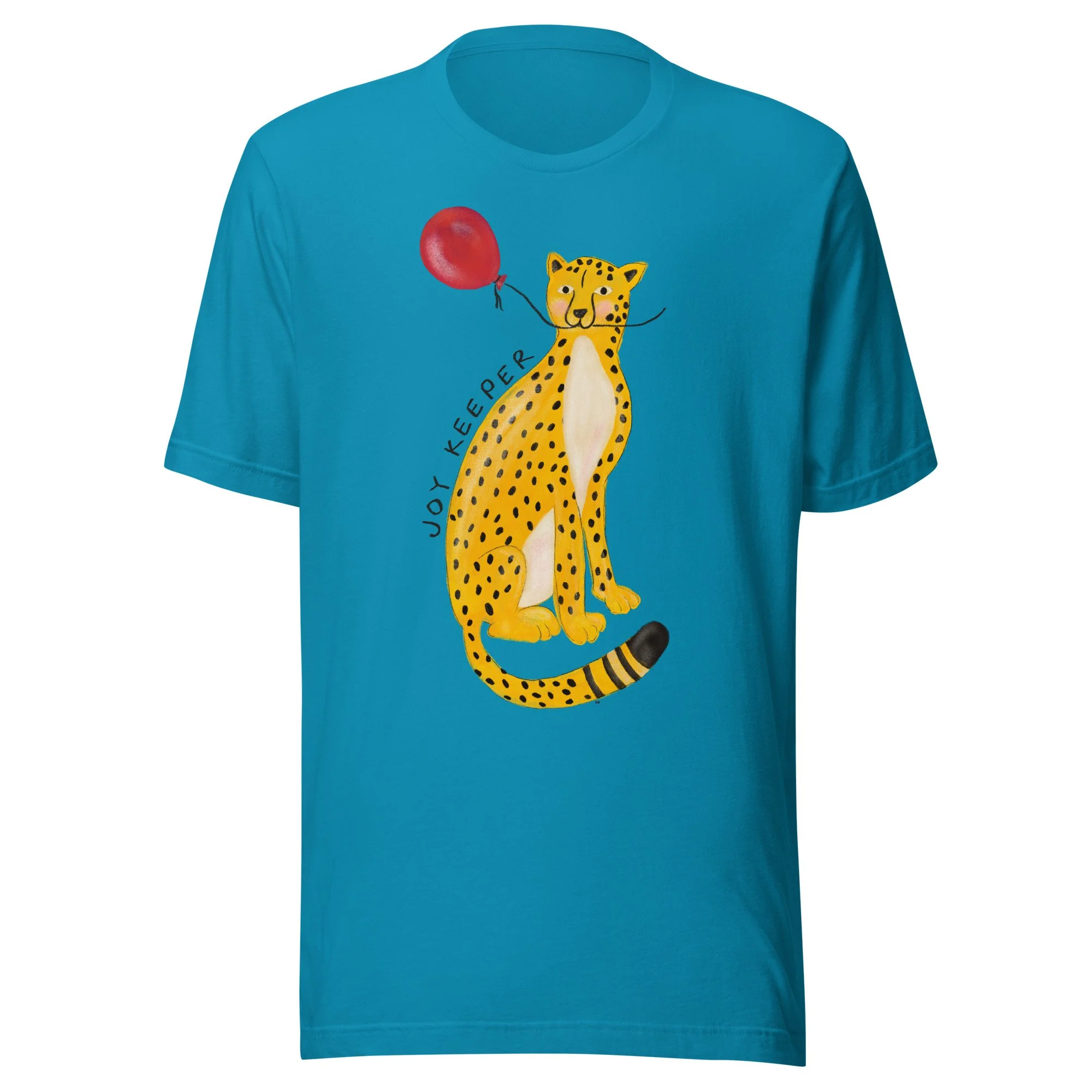 Just a cheetah with a balloon t-shirt